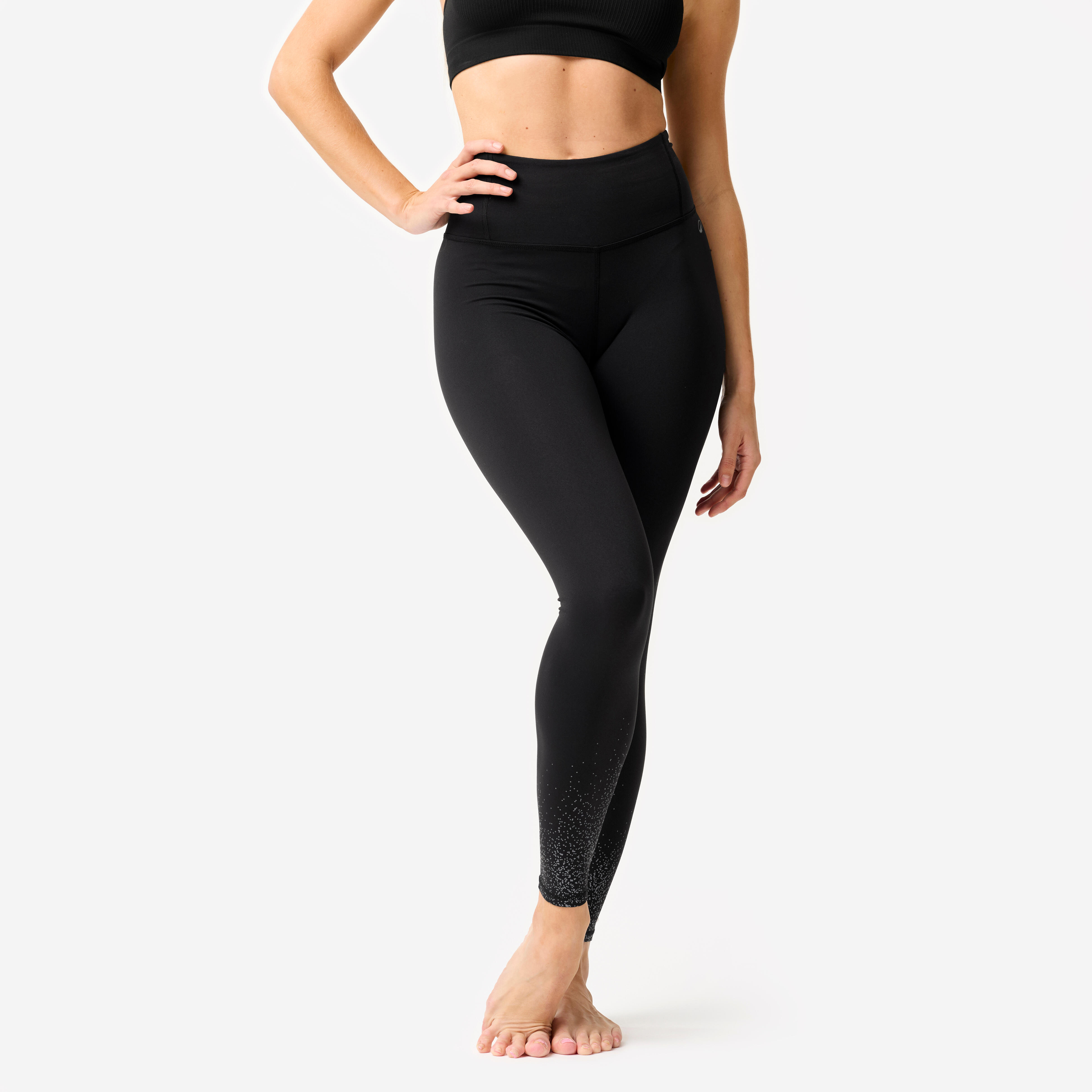 Legginsy do tańca nowoczesnego damskie Domyos wysoki stan.