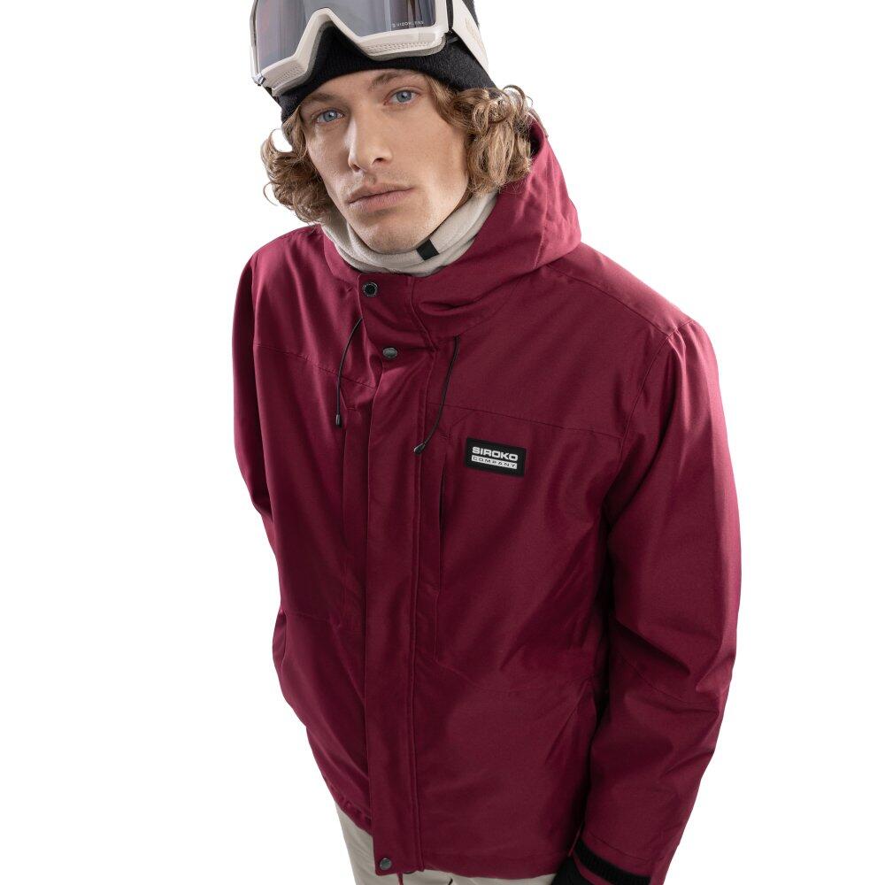 Męska kurtka snowboardowa Sporty zimowe Siroko W4 Russet