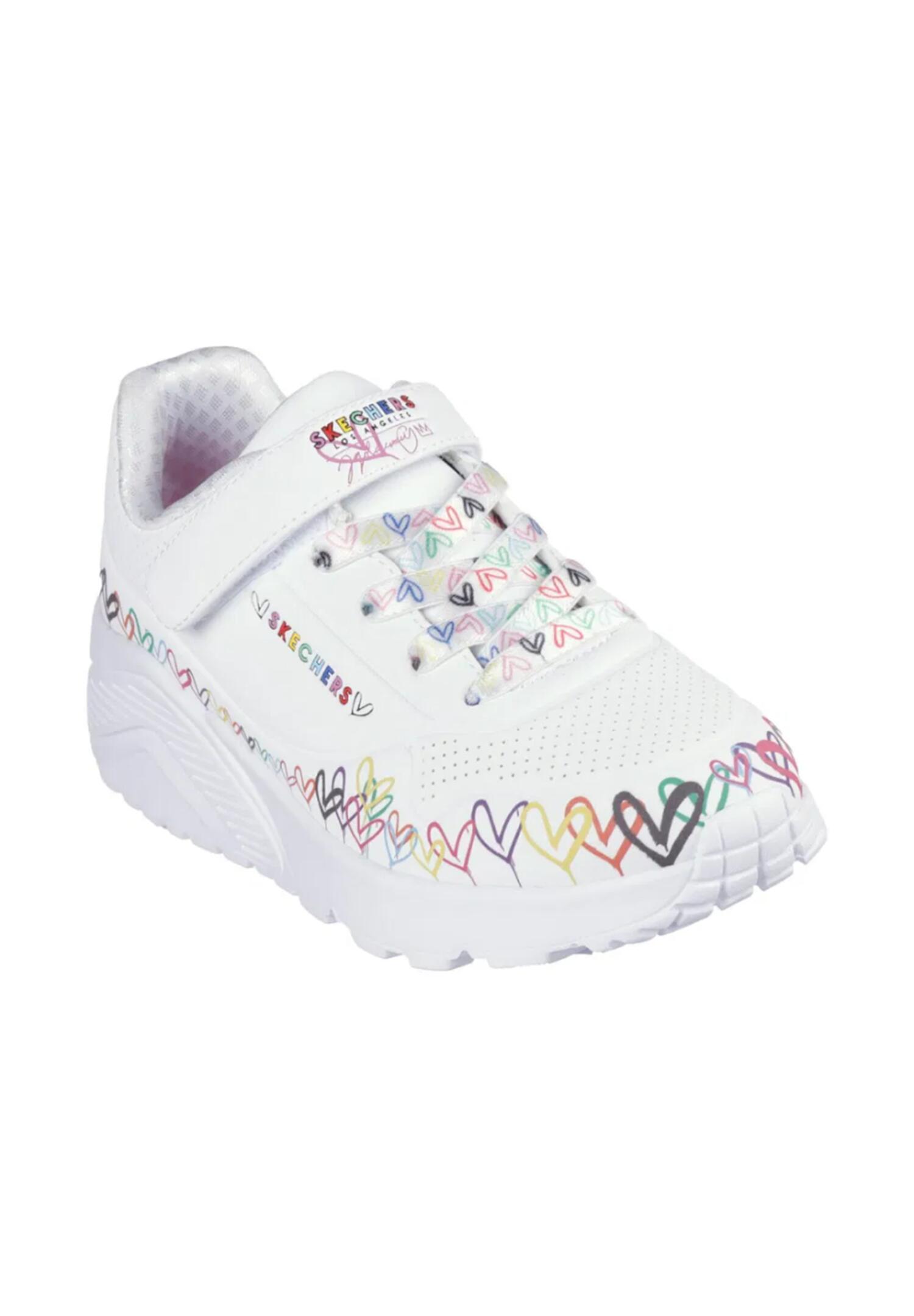 Buty SKECHERS UNO LITE HEART CRAZE Biały