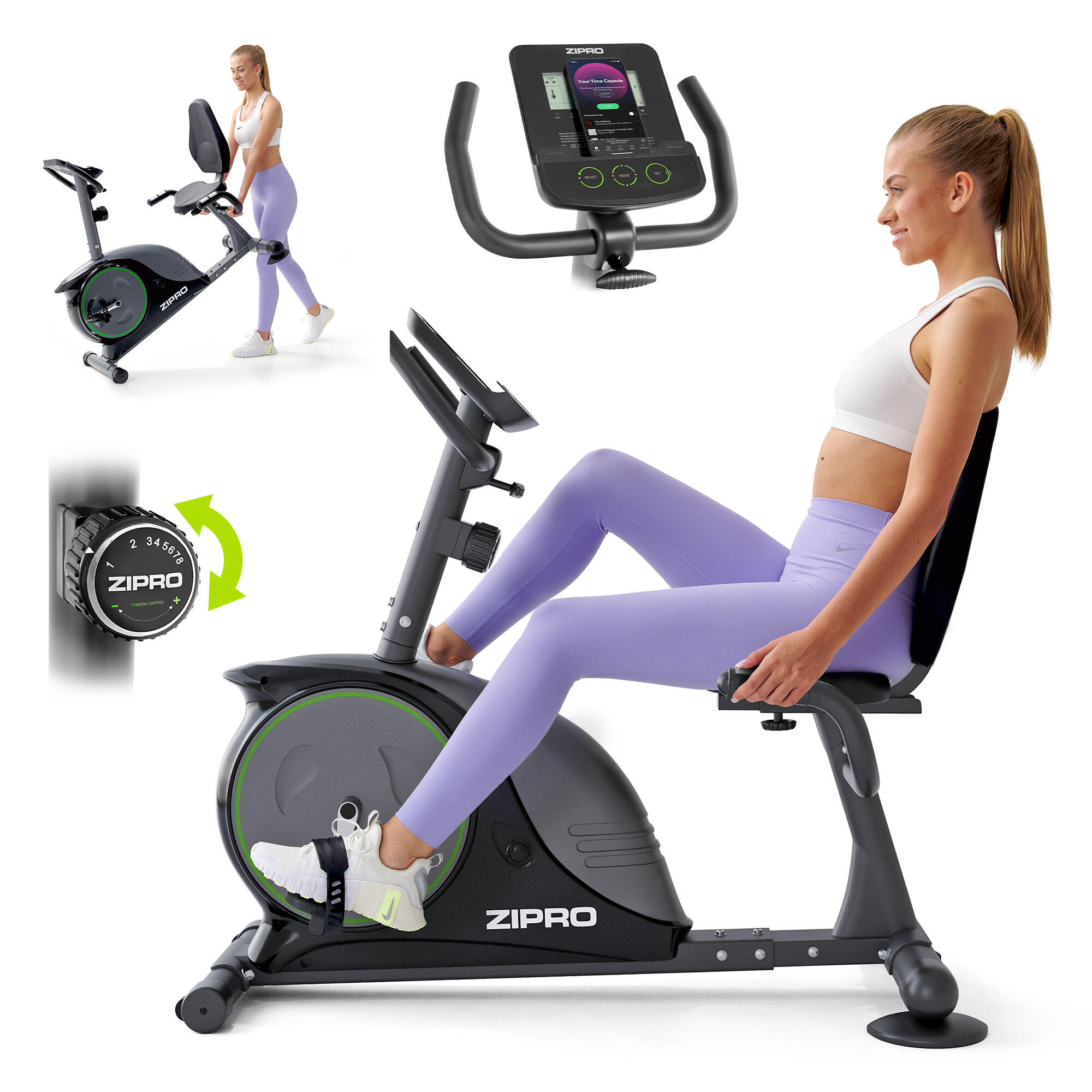 Rower stacjonarny leżący Rowerek Easy magnetyczny treningowy