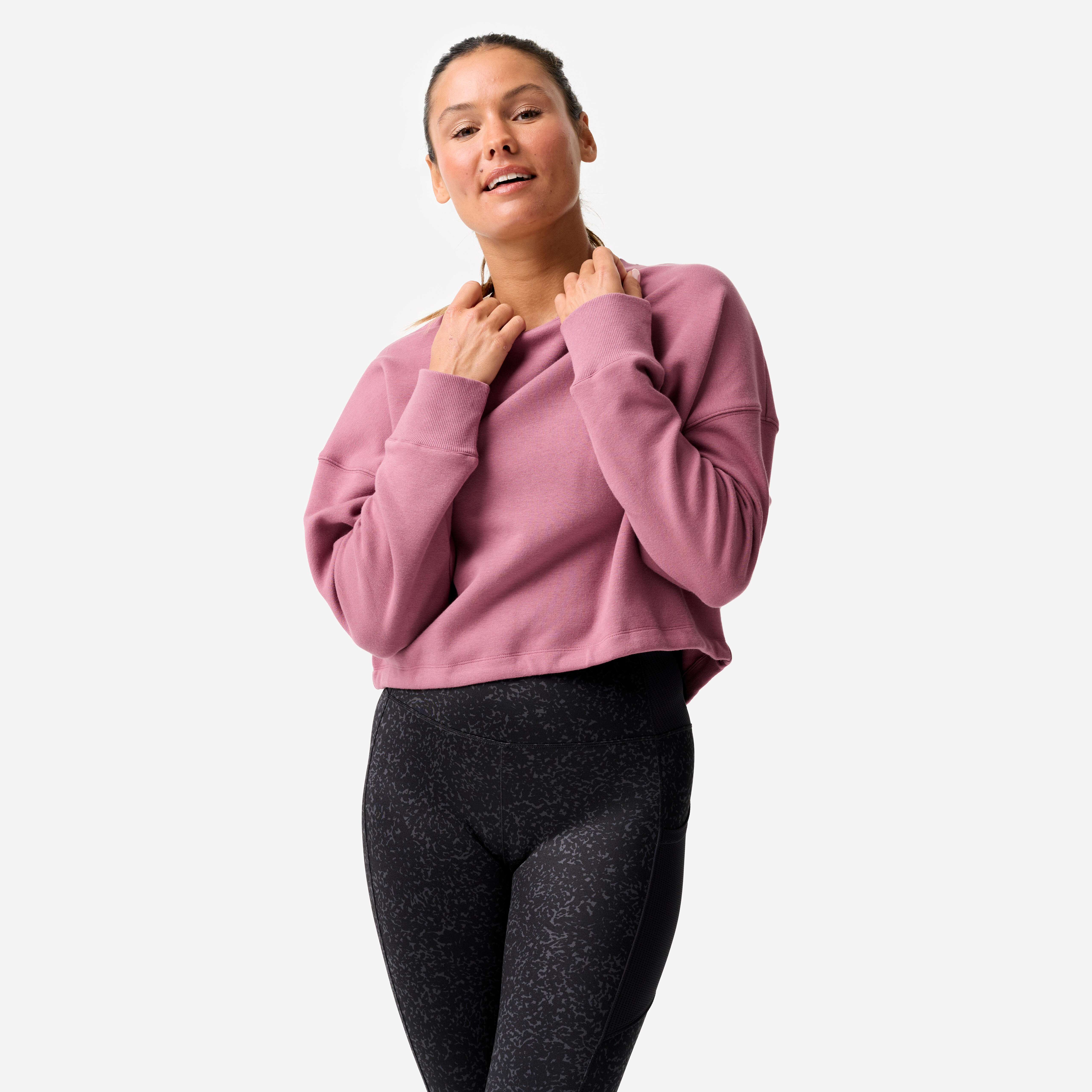 Bluza damska Domyos Gym & Pilates crop