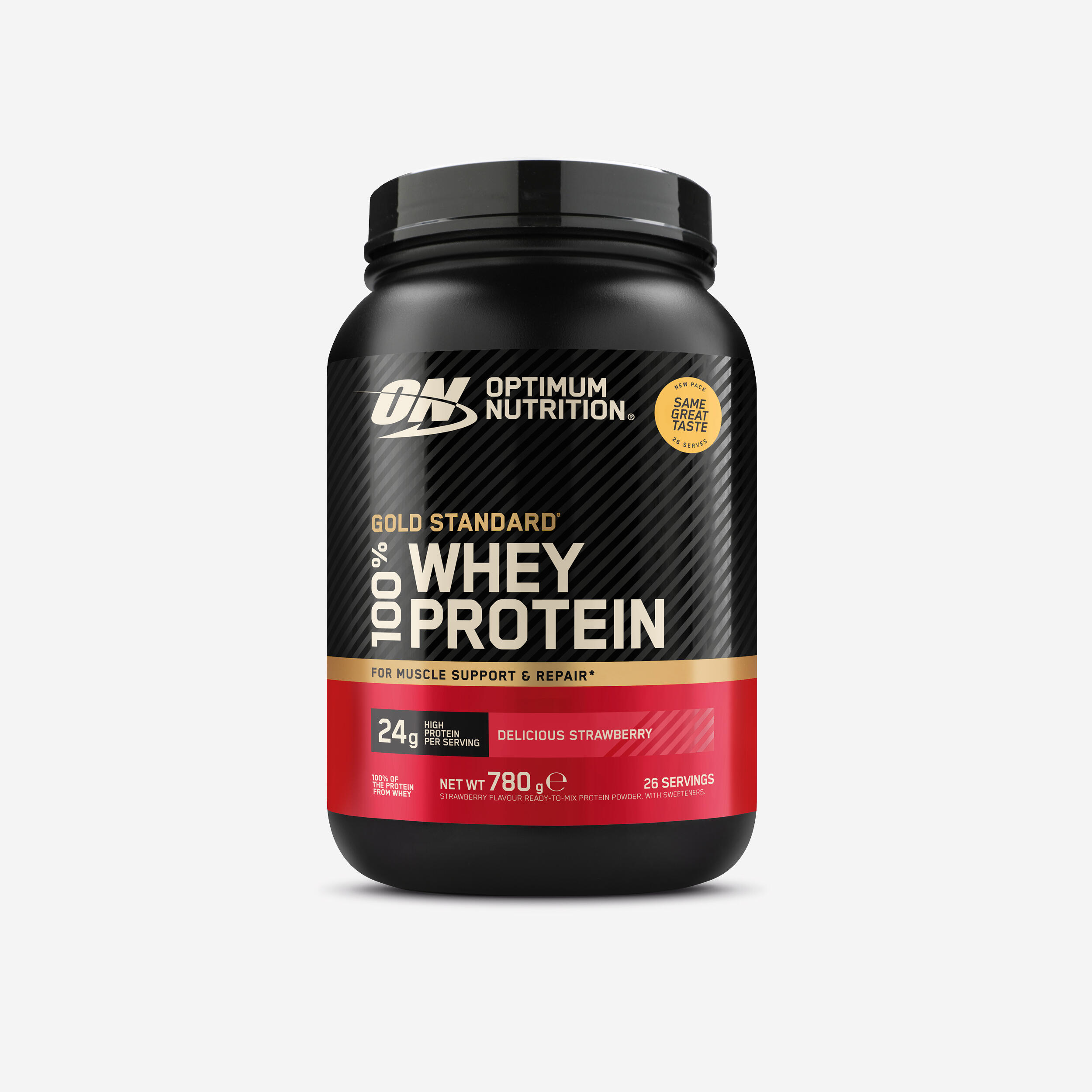 Białko serwatkowe 100% truskawkowe Gold Standard 780 g