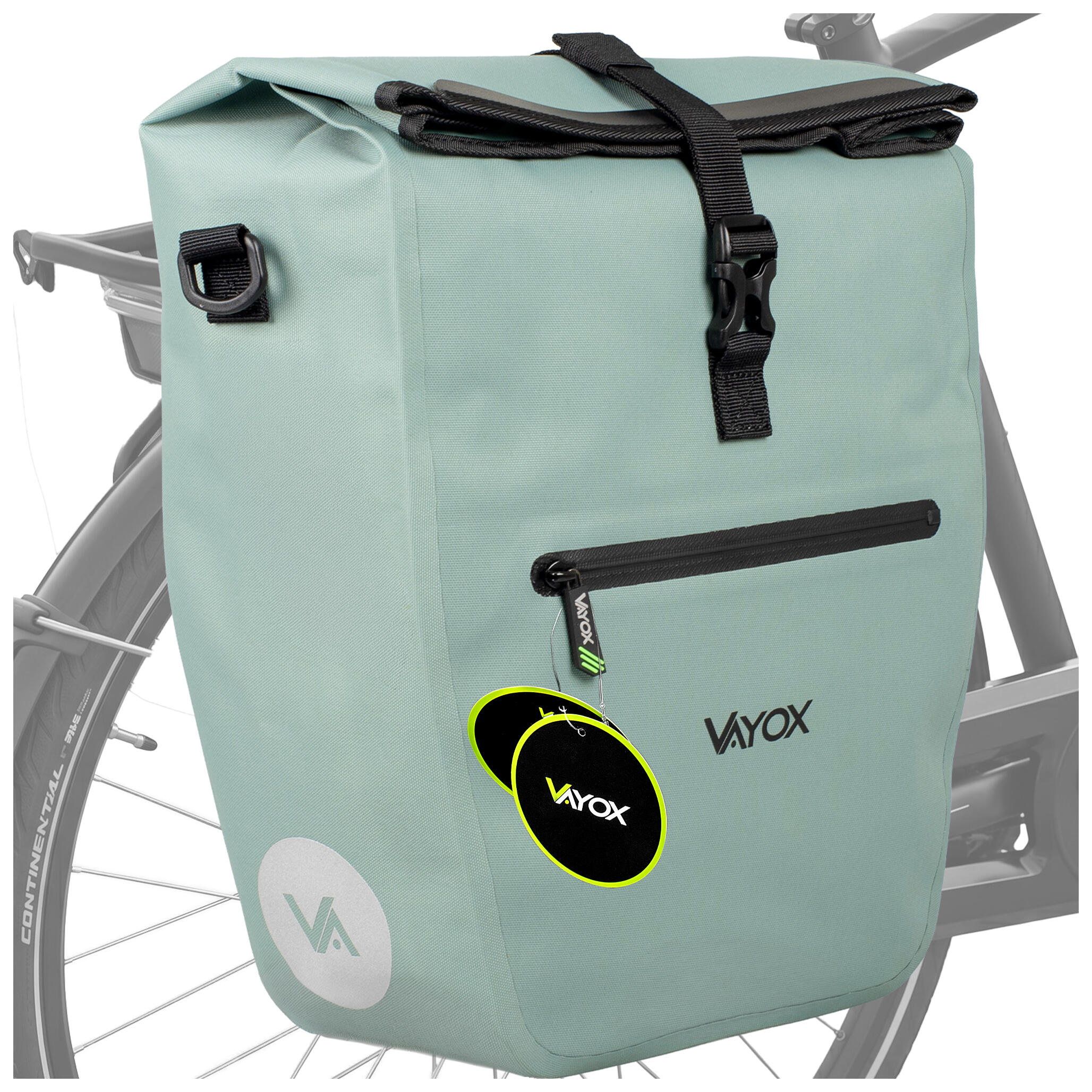 Sakwa rowerowa na bagażnik VAYOX VA0445 boczna wodoodporna 25L