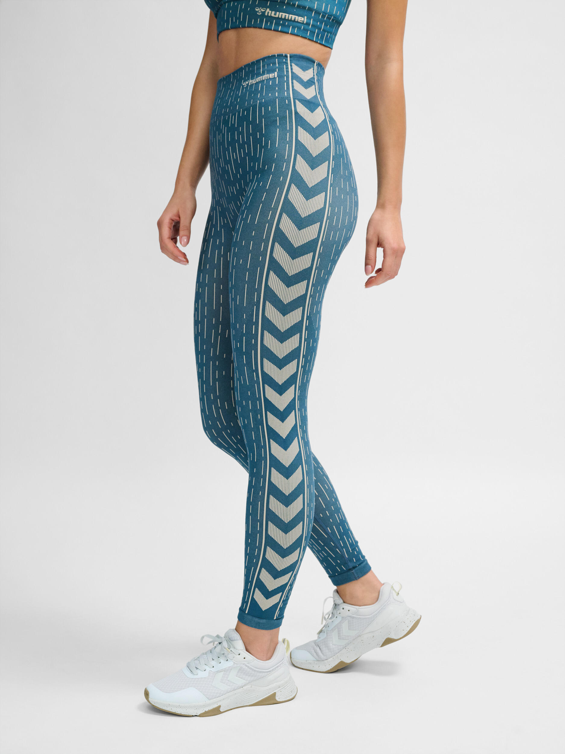 Damskie legginsy bezszwowe Hummel MT Drops