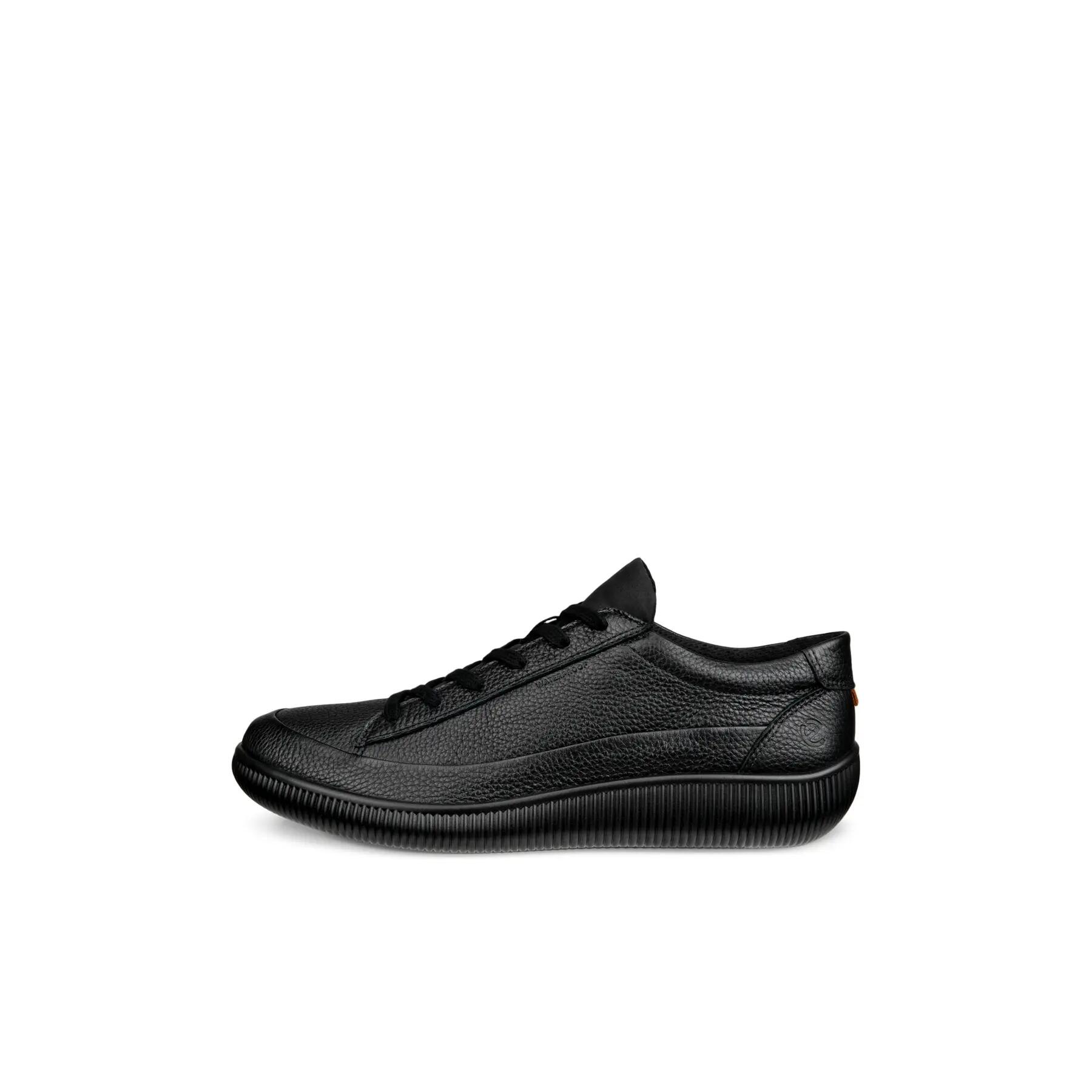Błyszczące skórzane trampki Ecco Soft Zero