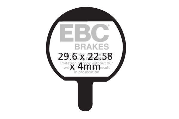 Klocki hamulcowe rowerowe (spiekane) EBC Brakes CFA421HH