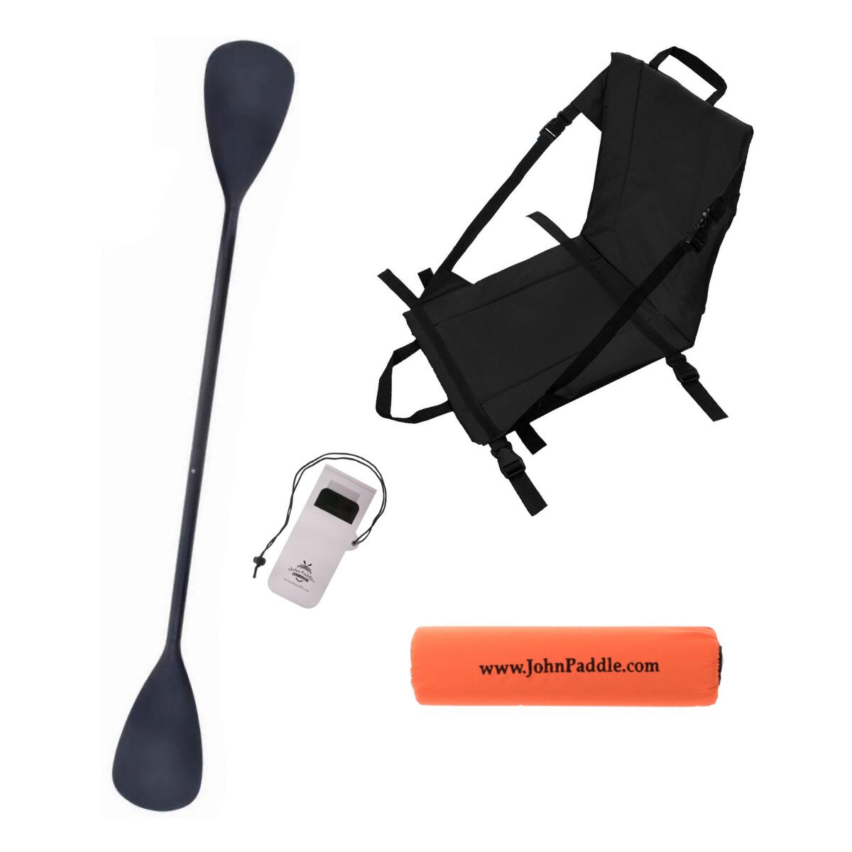 Zestaw Wiosł John Paddle 225cm + Siedzisko Kajakowe John Paddle+ odbijacz + etui