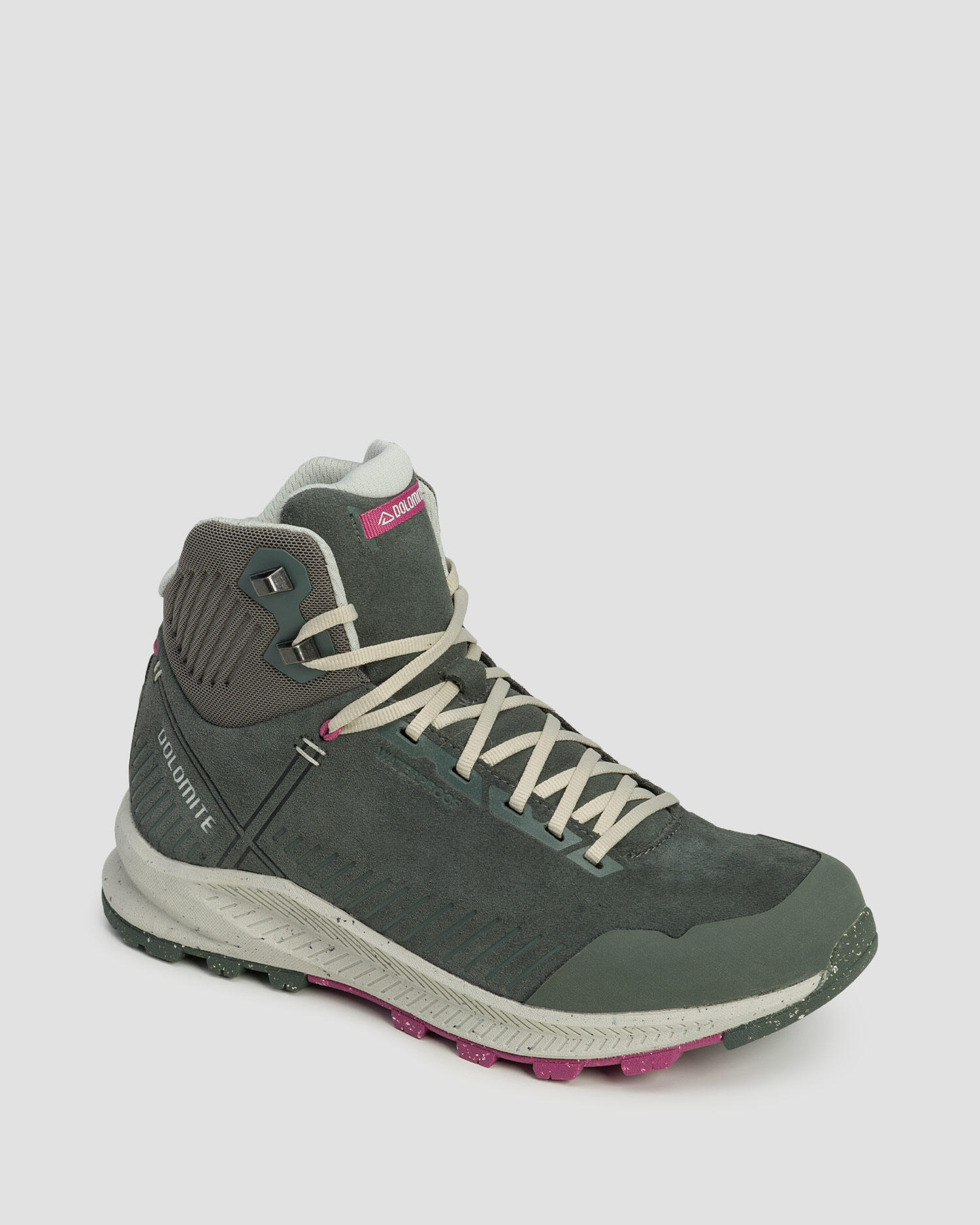 Buty damskie Dolomite CAREZZA LEATHER MID WP SILVER GREEN