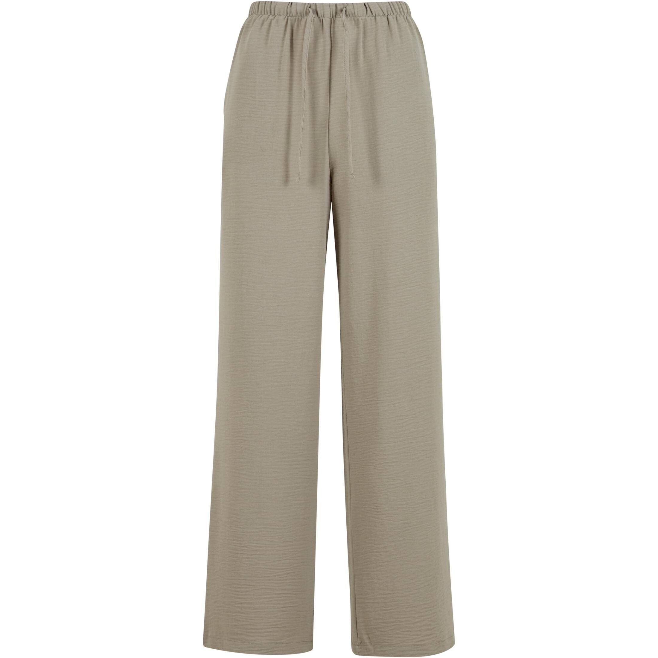 Damskie spodnie z szerokimi nogawkami Urban Classics Structured