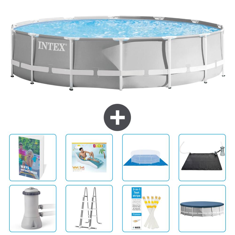 INTEX Basen Prism Frame Okrągły - 427x107 cm - 9-częściowy S567
