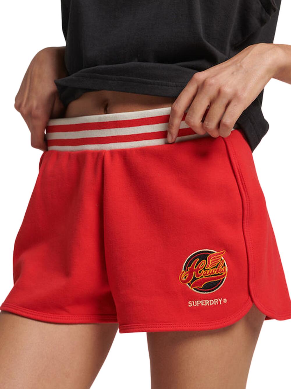 Spodenki sportowe damskie Superdry Vintage Colegiate