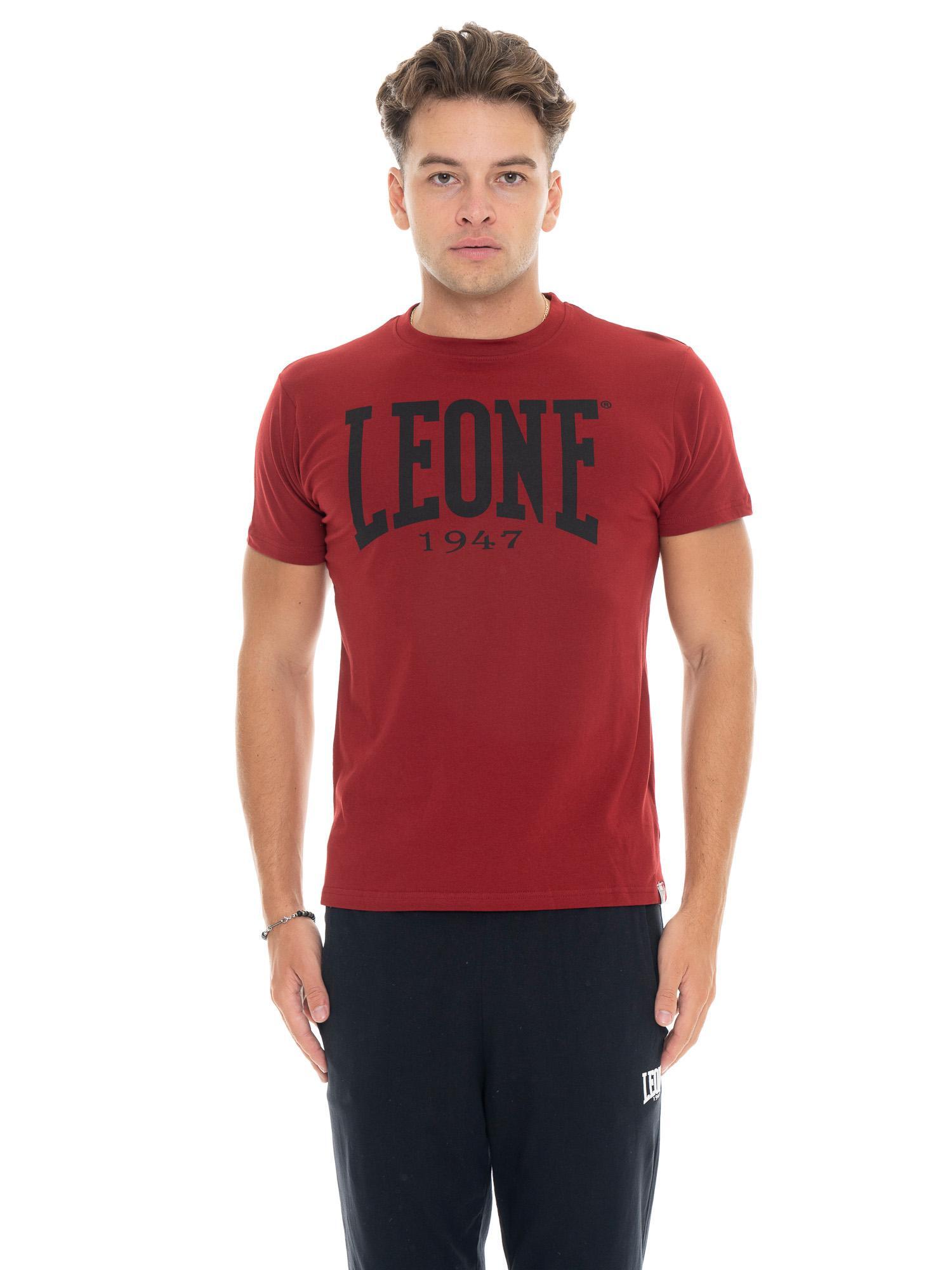 Podstawowa koszulka Kurzarm Leone 1947 z dużym logo