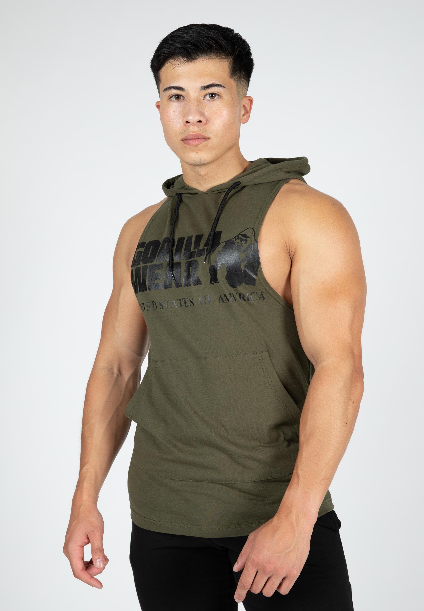 Bezrękawnik fitness męski Gorilla Wear Rogers Hooded Tank Top z kapturem