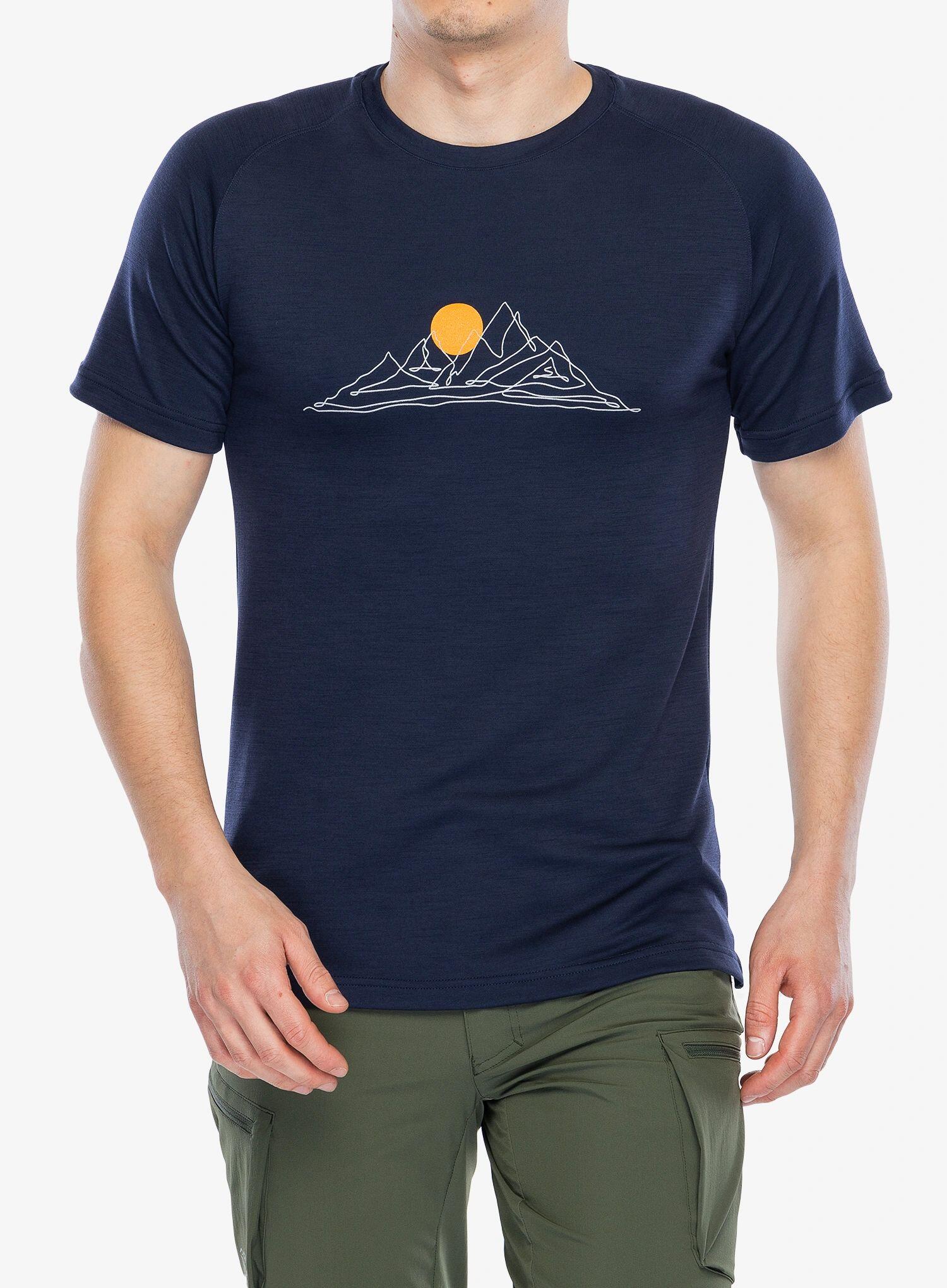Koszulka merino męska Sensor Merino Blend Moon SS Tee