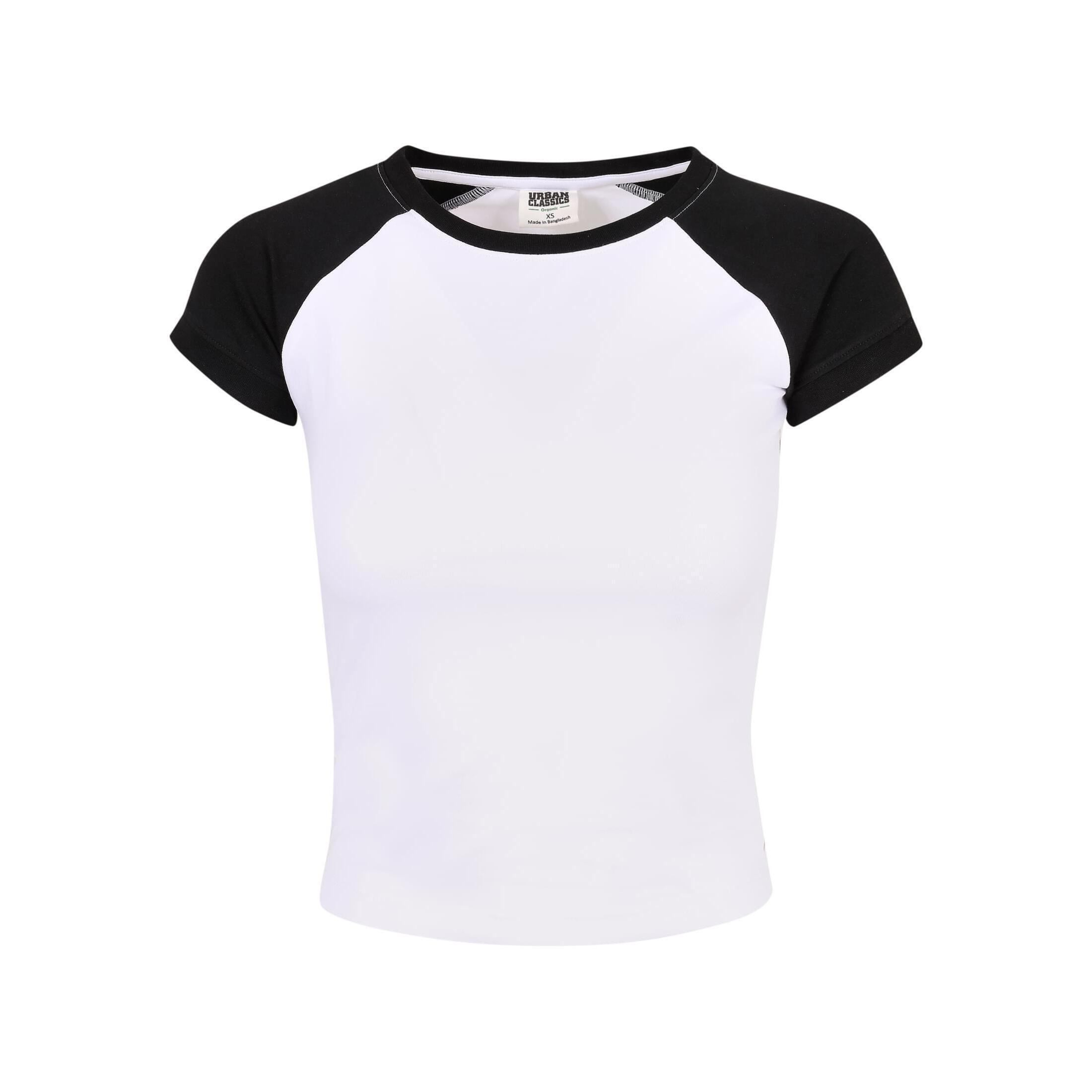 Damska koszulka retro baseballowa Urban Classics Organic Stretch GT