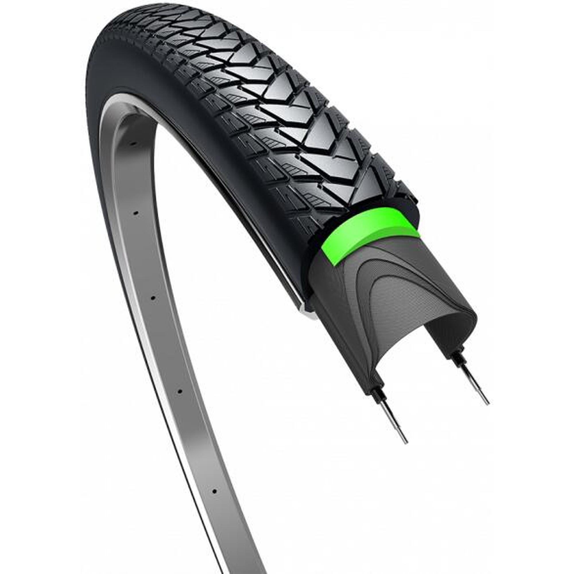 Opona Traveller Protect 28 X 1 75 / 47-622 - Czarna Z Odblaskiem