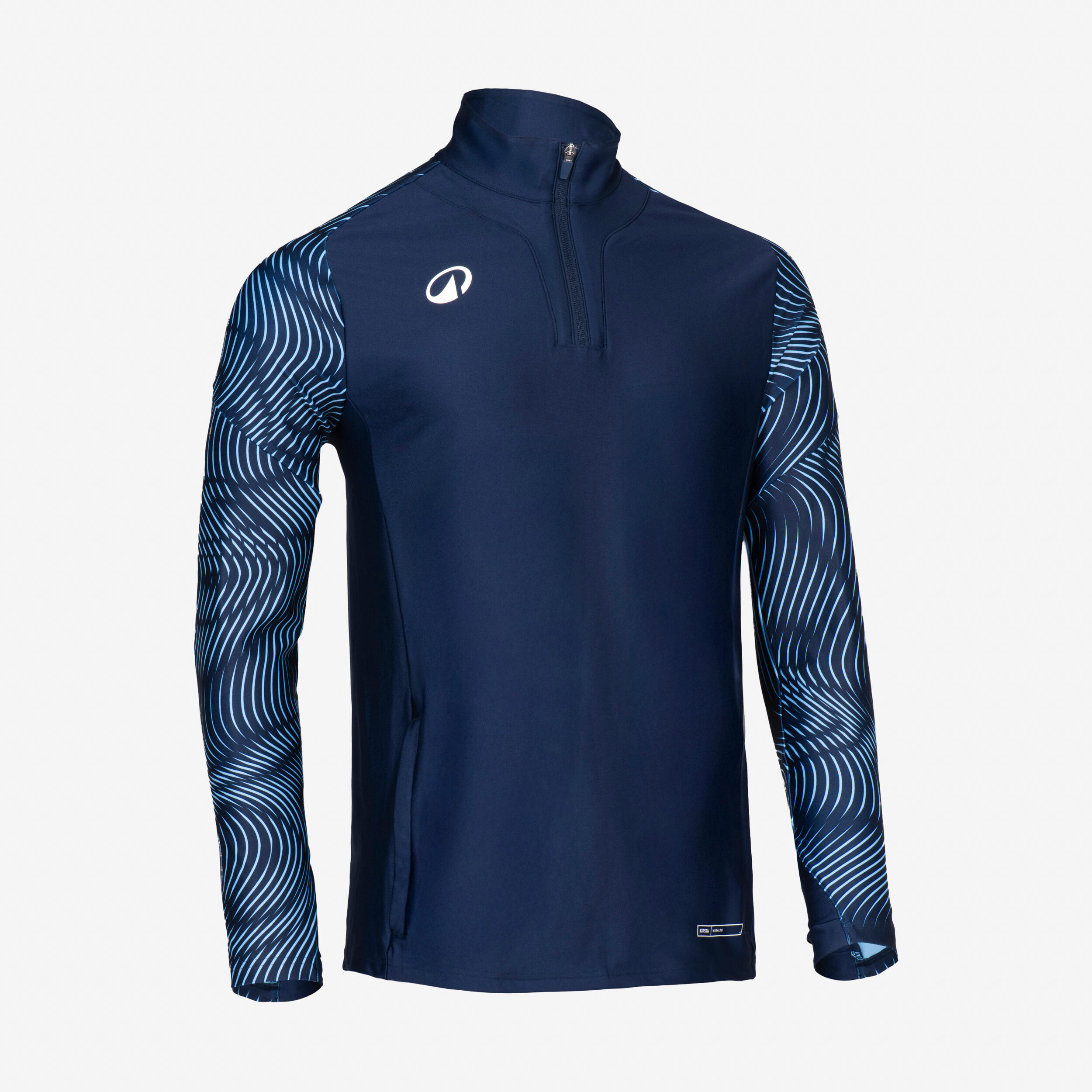 Bluza piłkarska Kipsta Viralto Wavy Club na krótki suwak