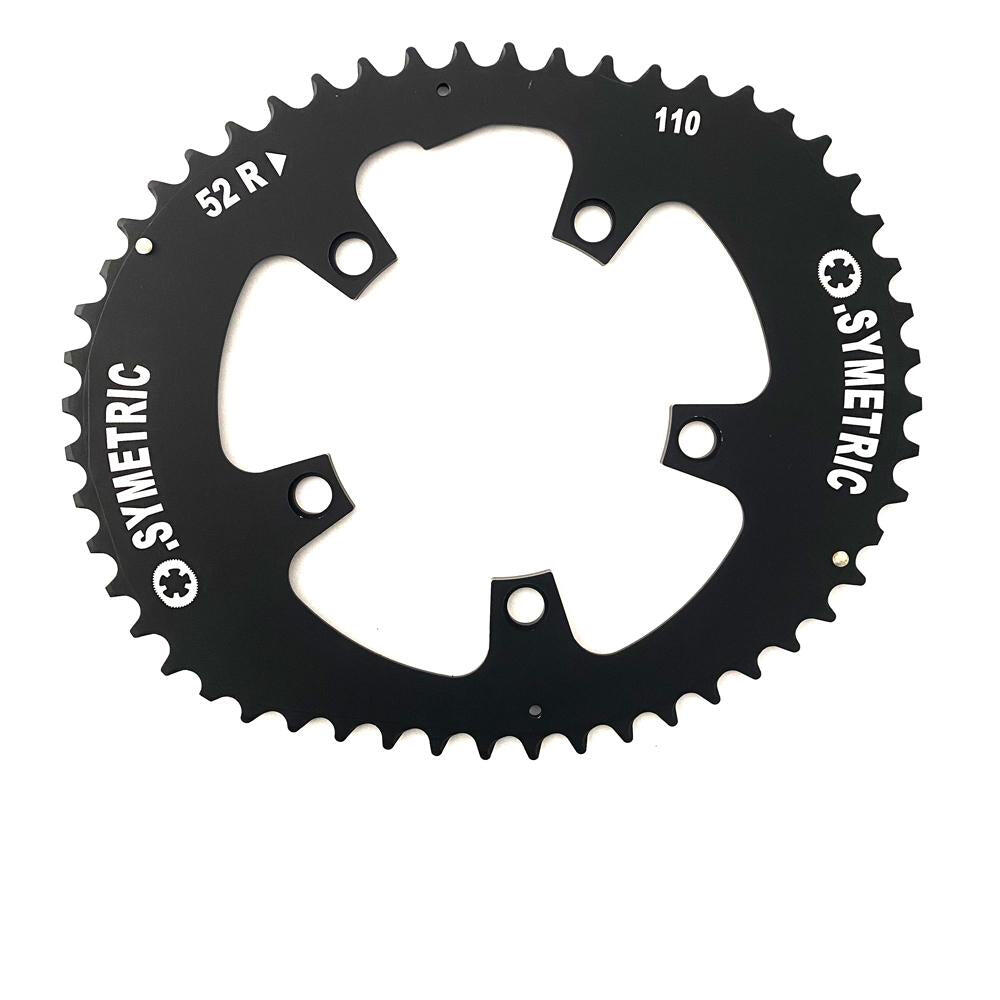 O.symetric tarcza 52 zębów 5 otworów BCD 110 mm aluminium 7075 T6