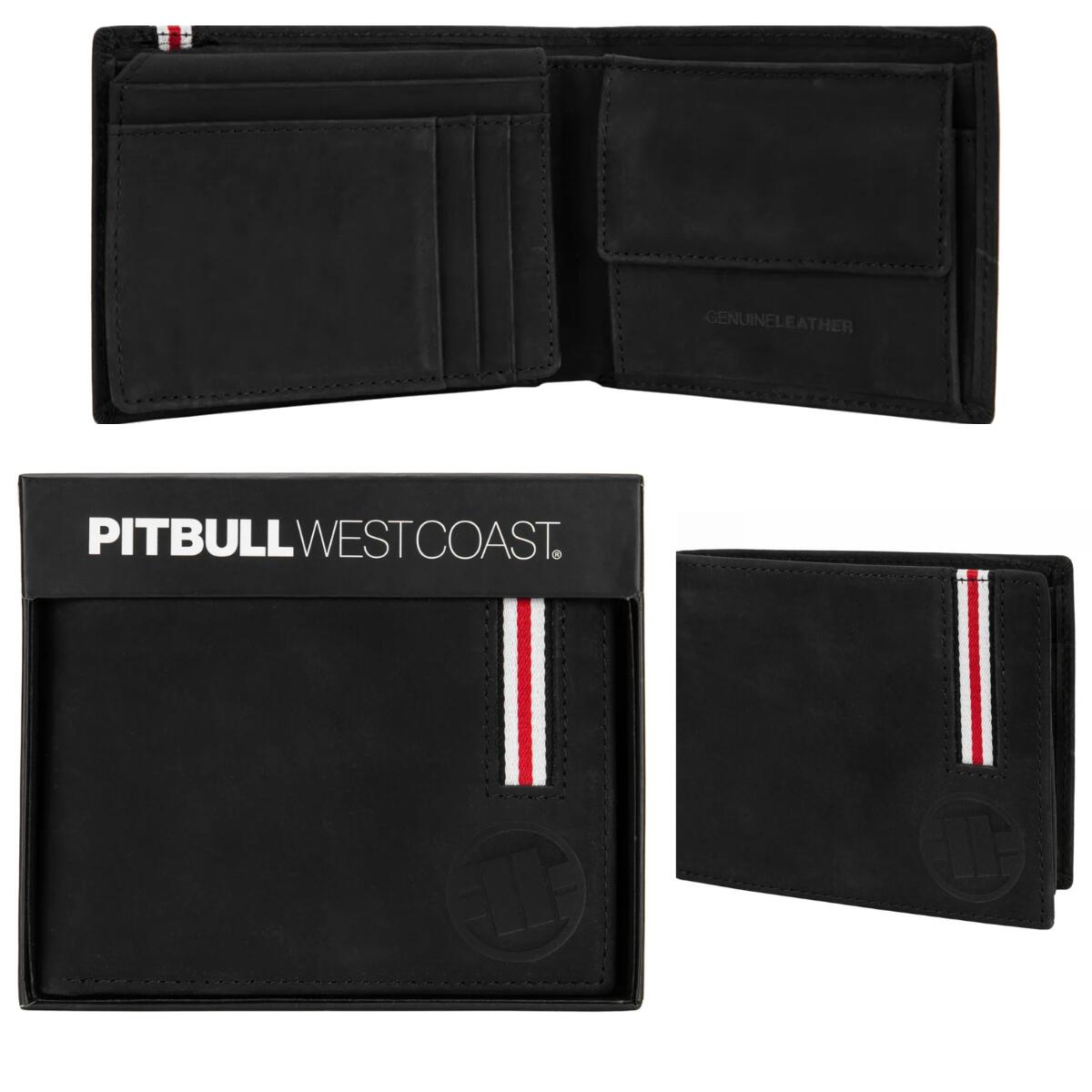 Portfel Elegancki Męski PitBull Lin Wood 2 Skórzany