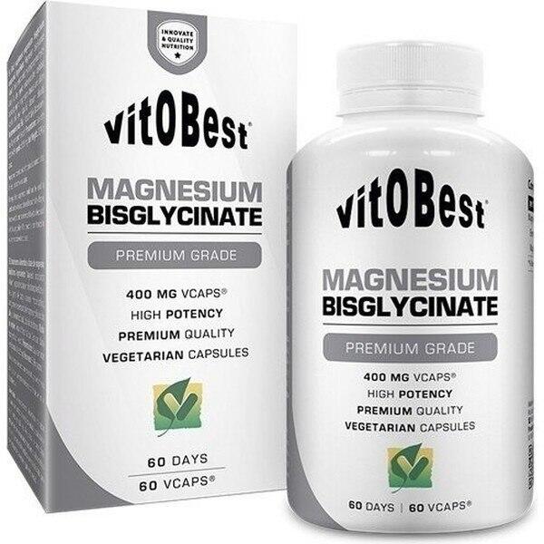 Bisglicynian magnezu 400 mg - 60 kapsułek roślinnych VitoBest