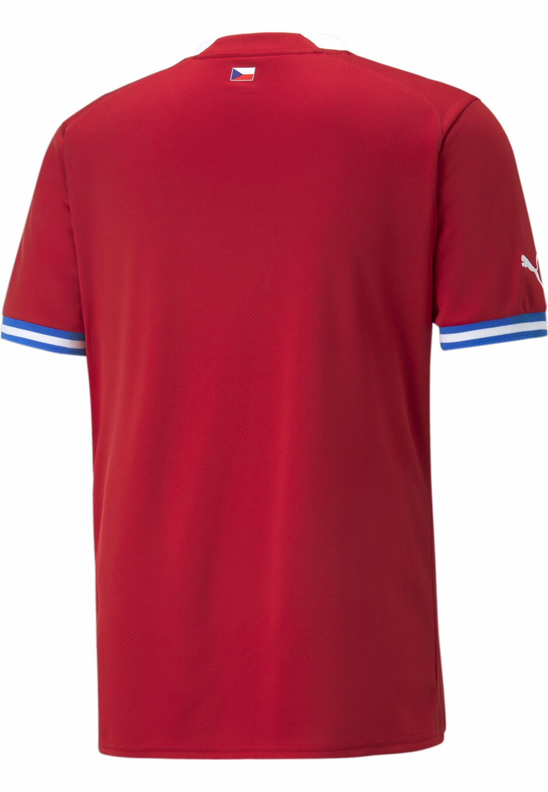Czech Republic Home 22/23 Replika koszulki męskiej PUMA Chili Pepper Red