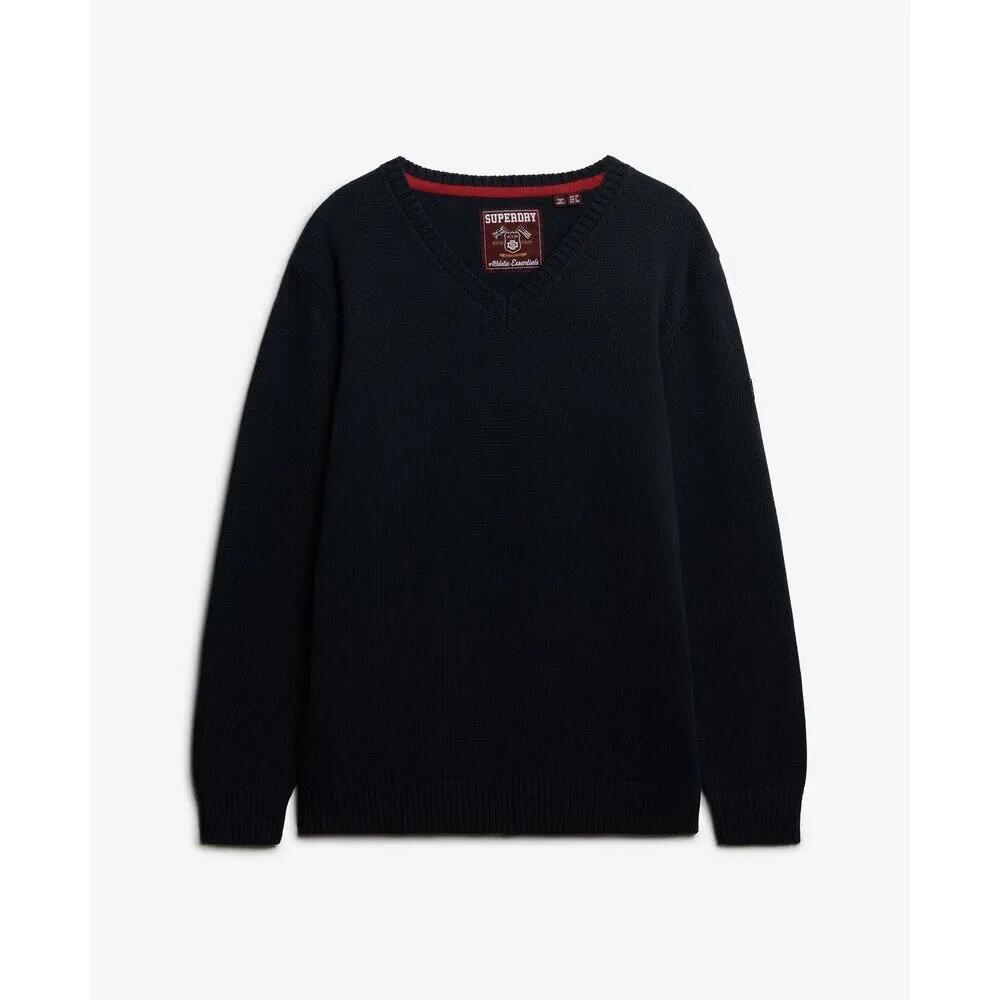 Damski oversize sweter z dekoltem w serek Superdry