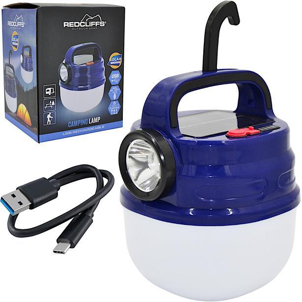 Lampa latarka solarna kempingowa Redcliffs USB