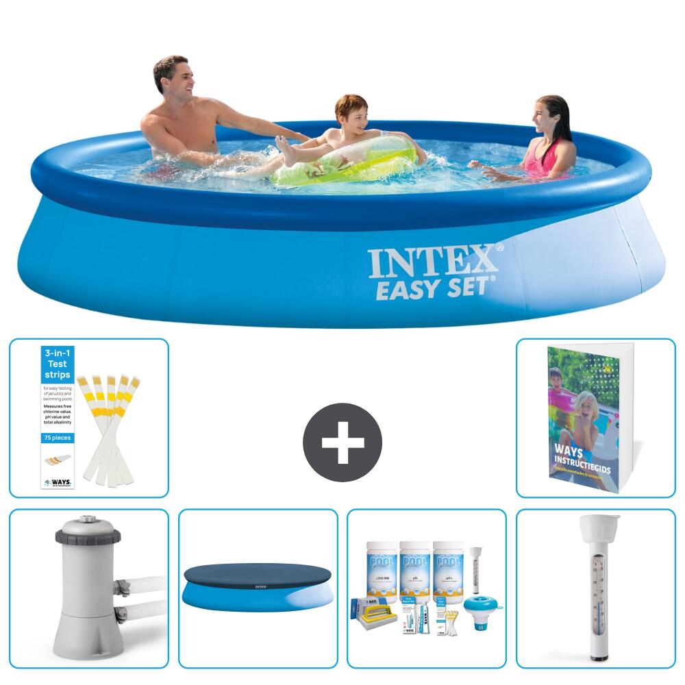 INTEX Basen Easy Set Okrągły - 366x76 cm - 7-częściowy S226