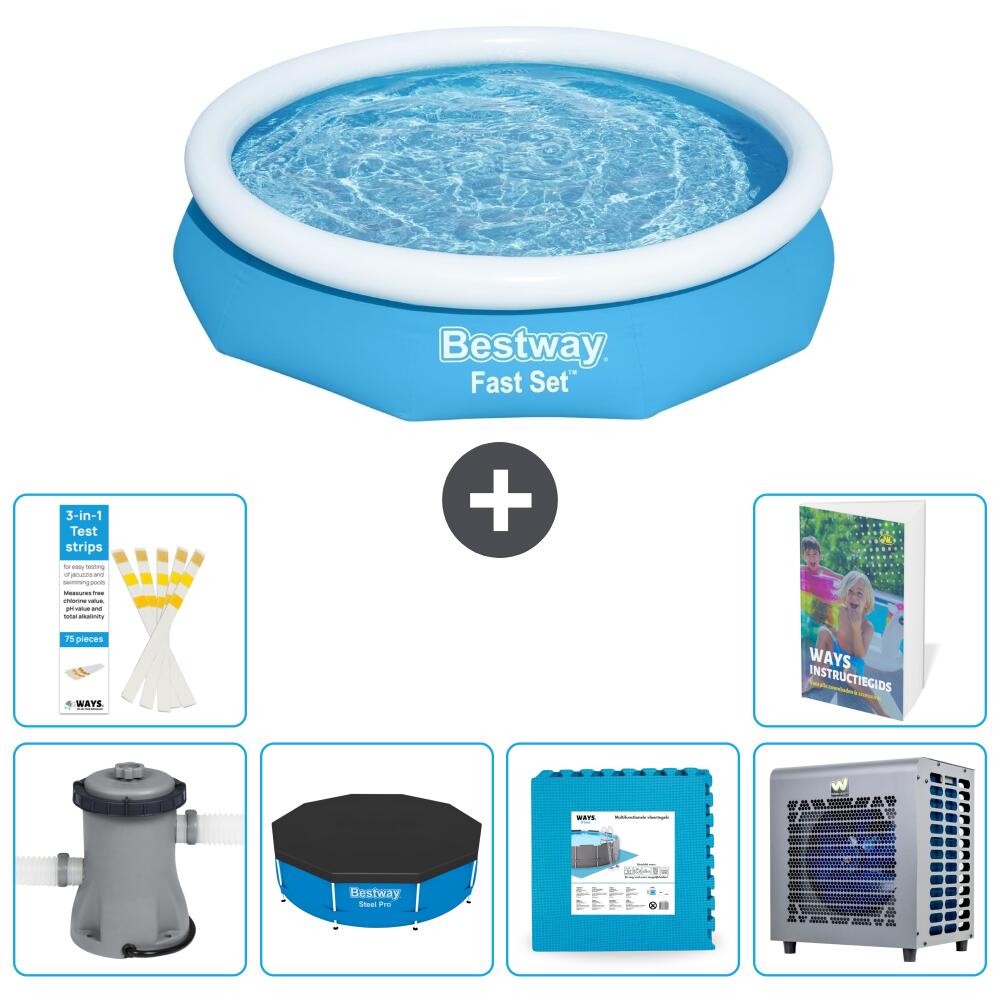 BESTWAY Basen Fast Set Okrągły - 305x66 cm - 7-częściowy S290