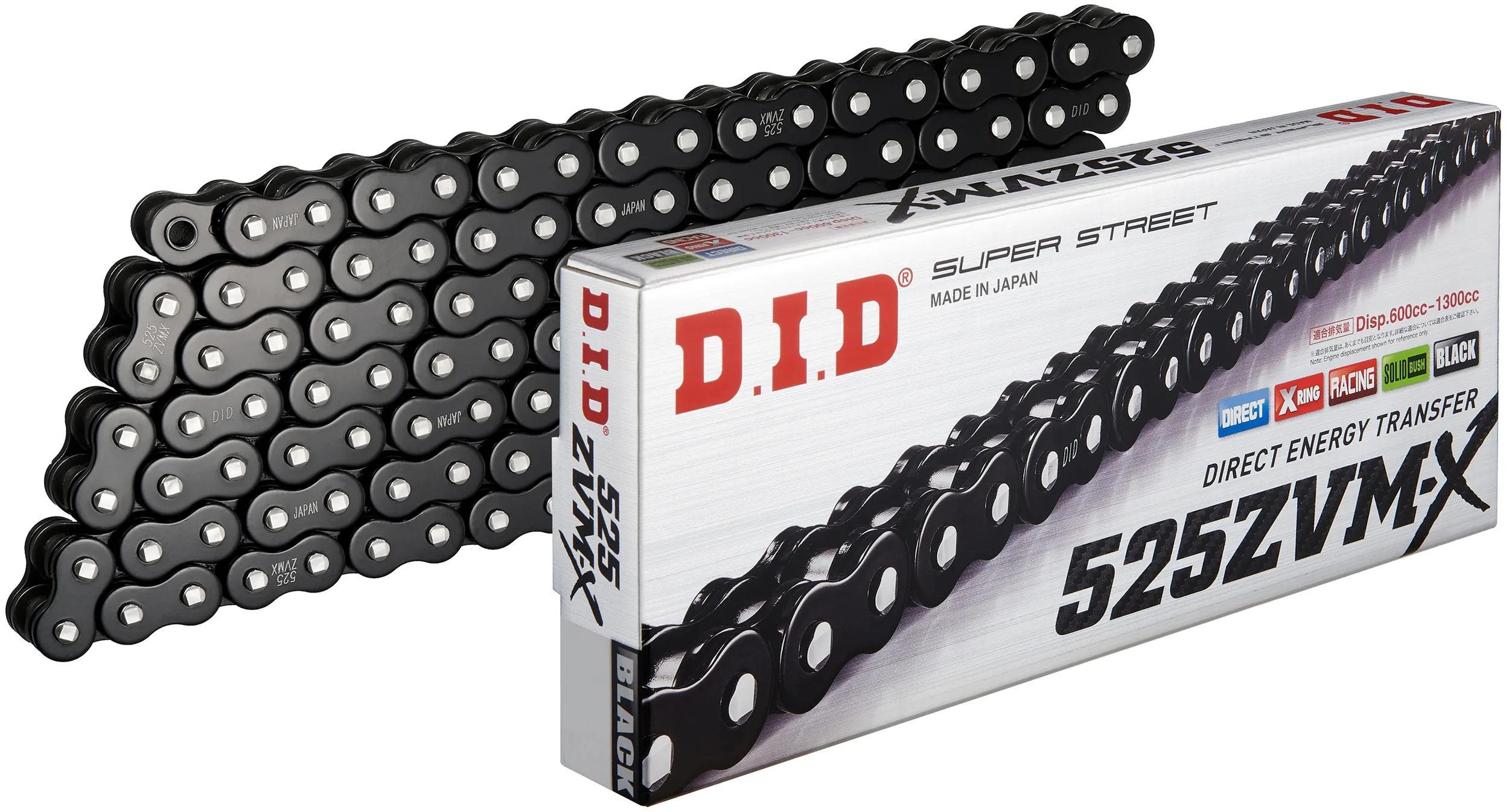 D.i.d 525 ZVMX 106N Czarna Łańcuch Rowerowy