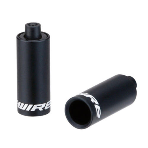 End caps Hooded - 4 5mm Shift (Braided) - alloy (30pcs) - Black