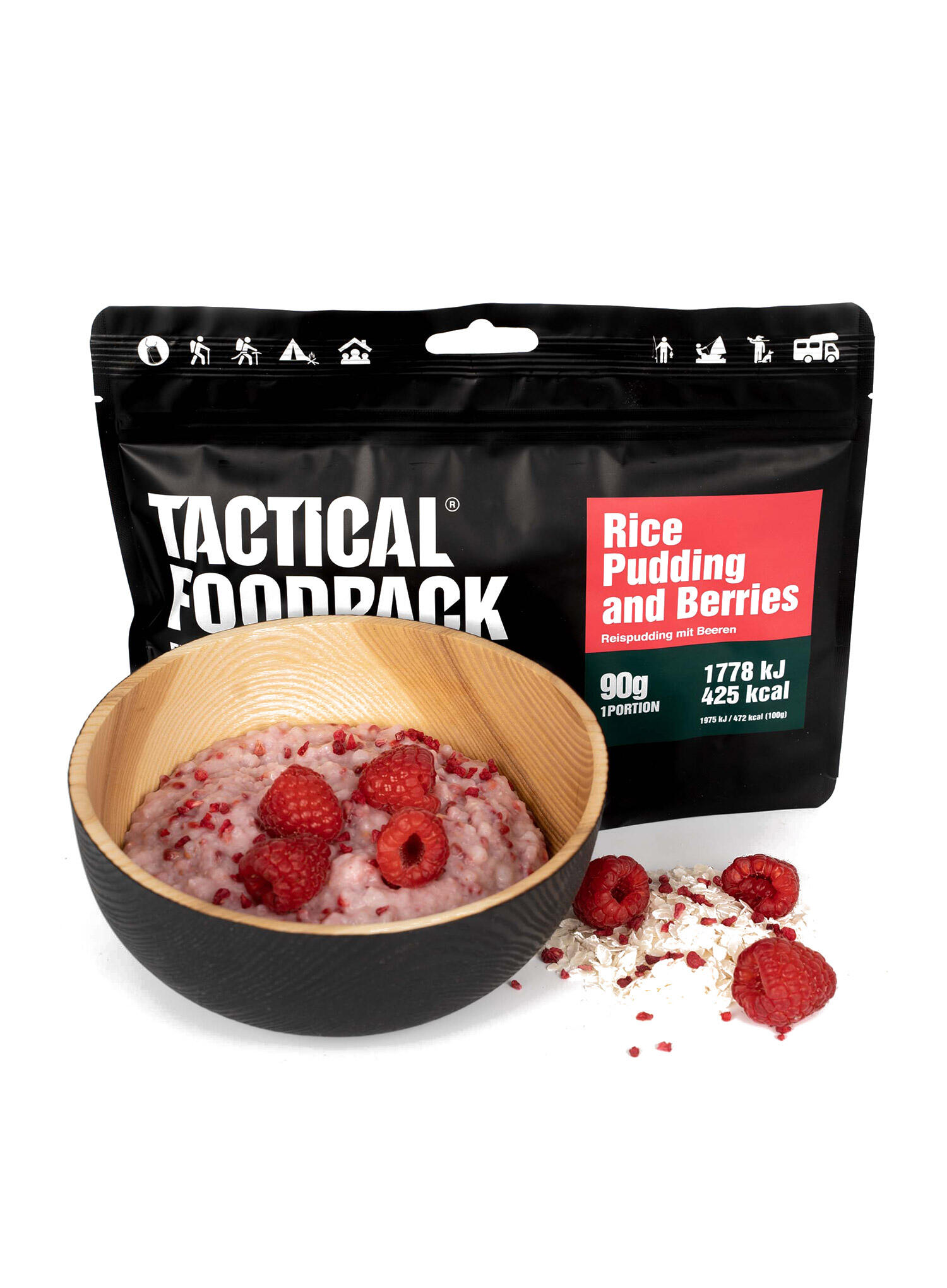 Liofilizat Tactical Foodpack Ryżowy pudding z malinami 290 g