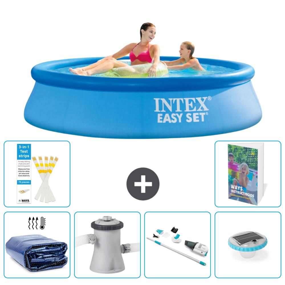 INTEX Basen Easy Set Okrągły - 244x61 cm - 7-częściowy S81