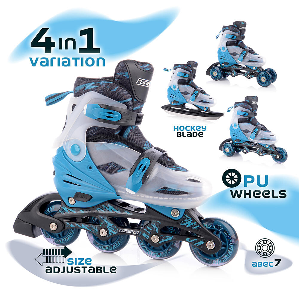 Łyżwy / Rolki / Wrotki dla chłopców FunActiv ADAPT 4in1 Boy