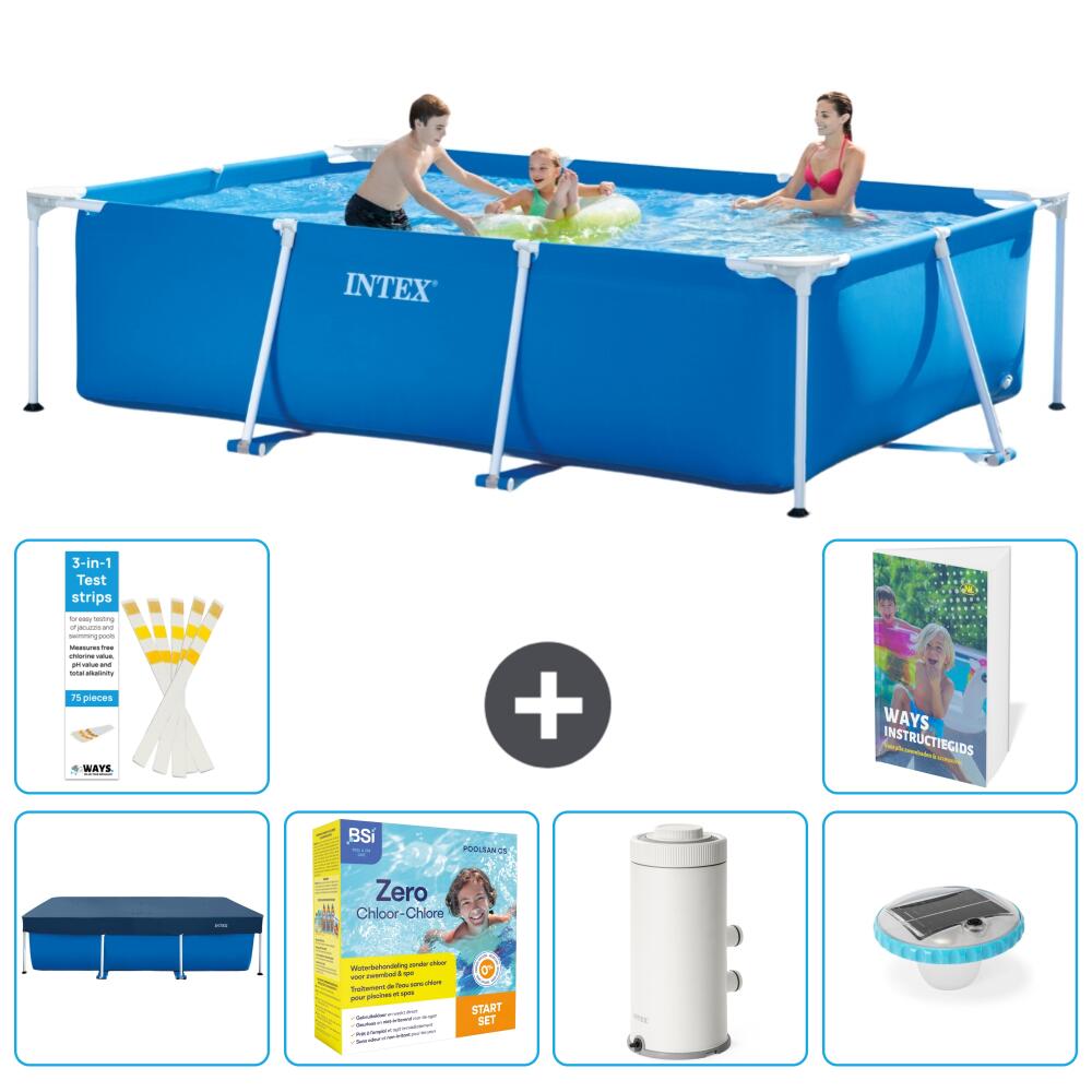 INTEX Basen ze stelażem Prostokątny - 300x200x75 cm - 7-częściowy S32