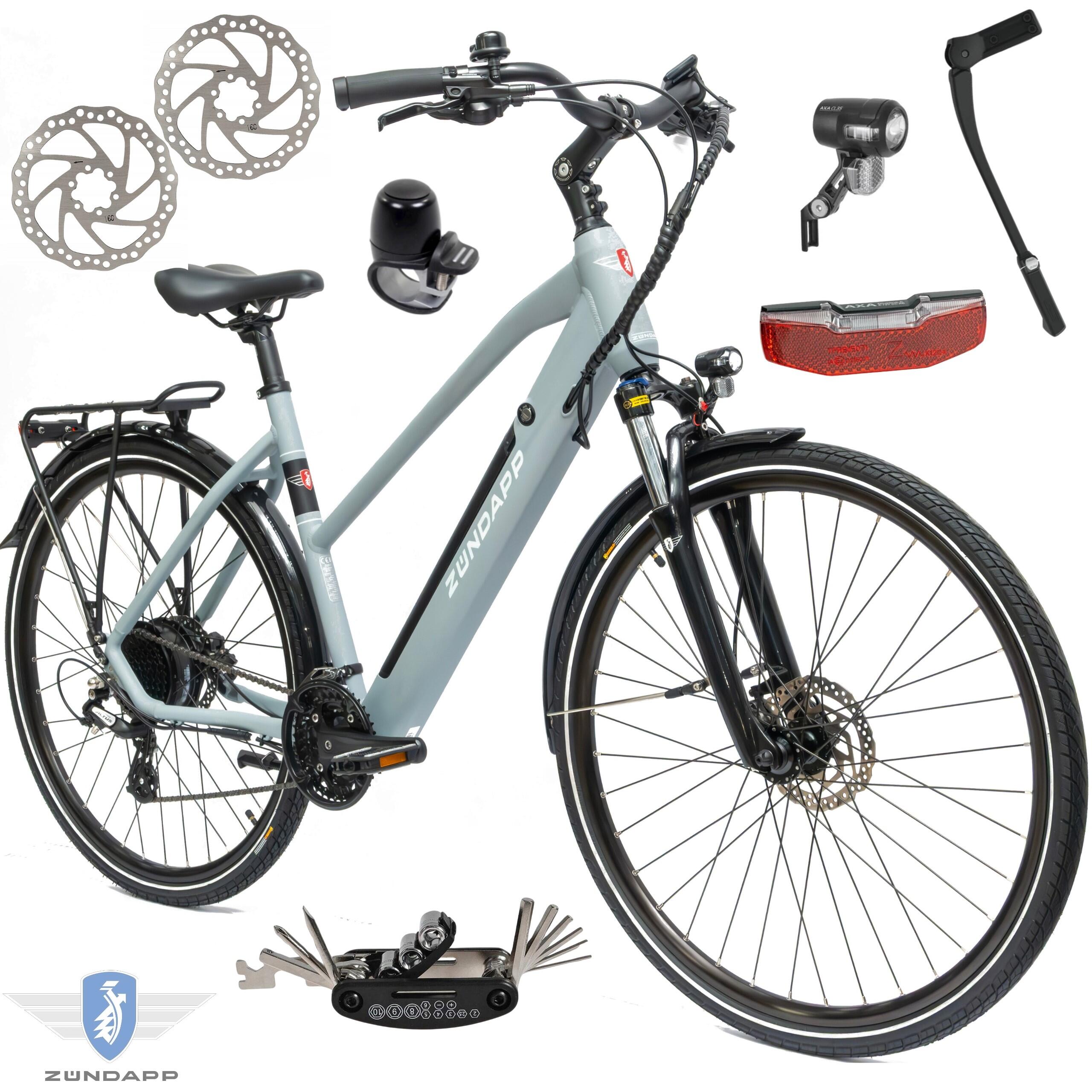 Rower Elektryczny Damski Męski Trekkingowy 28 250W 504Wh Shimano Hydraulika
