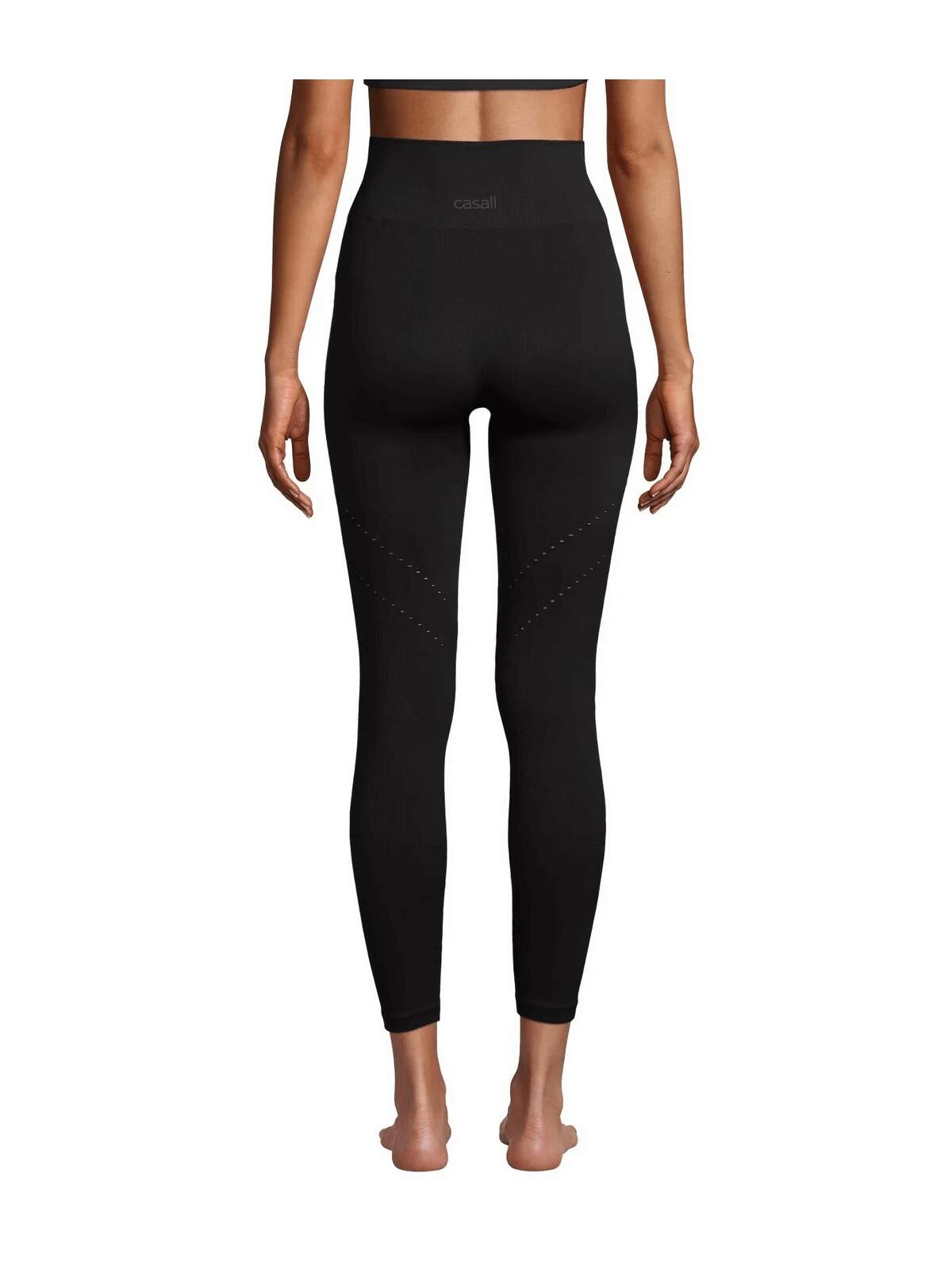 Legginsy Damskie Casall Bezszwowe z Wysokim Stanem Black