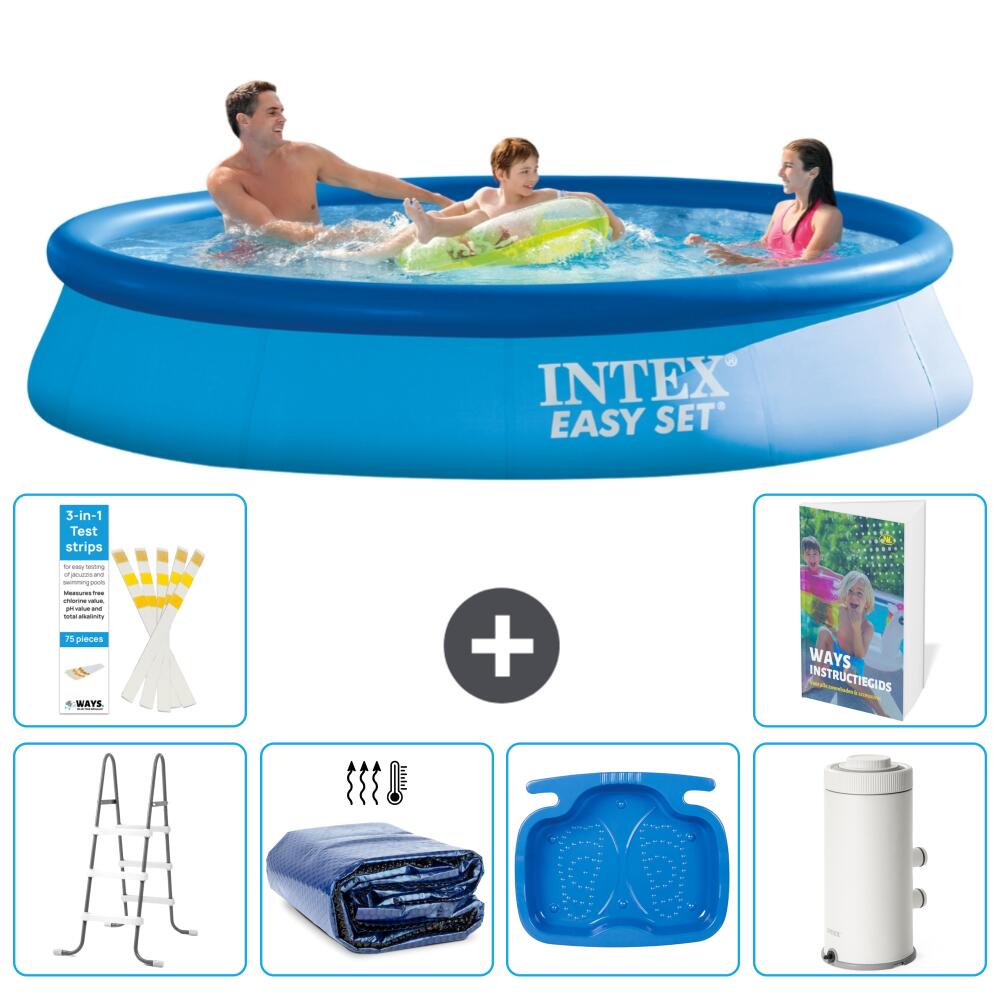 INTEX Basen Easy Set Okrągły - 366x76 cm - 7-częściowy S144