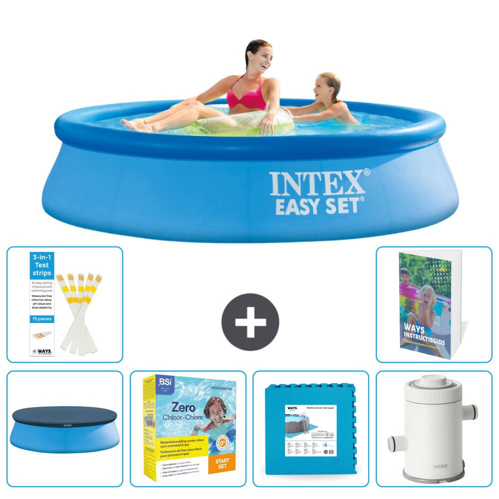 INTEX Basen Easy Set Okrągły - 244x61 cm - 7-częściowy S102