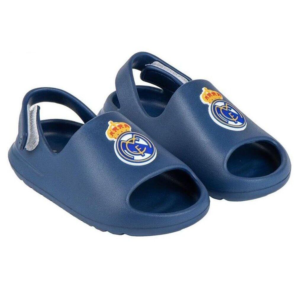 Real Madryt klapki sandały na rzep beach pool flip flops granatowe