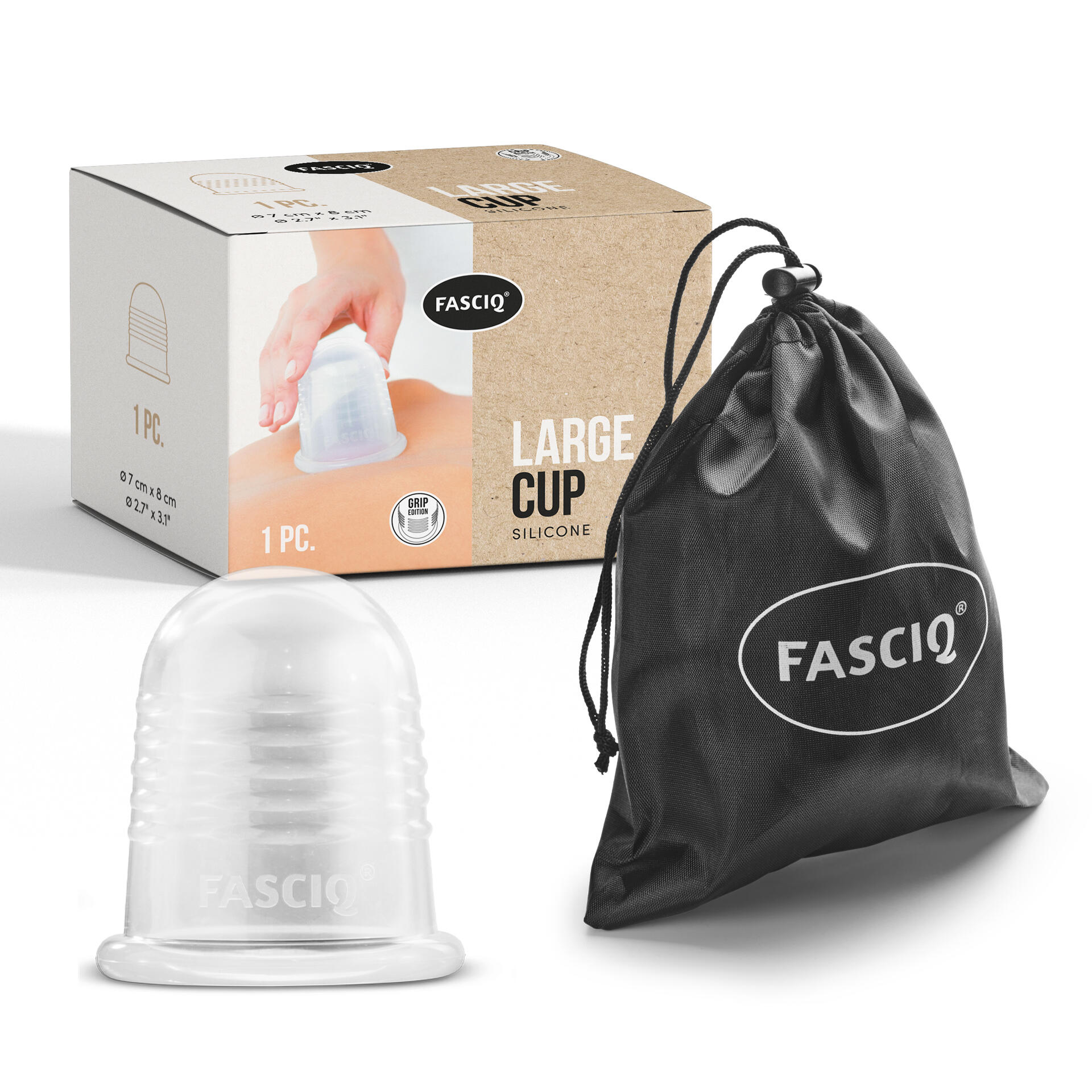 FASCIQ® - duża bańka silikonowa (7 cm)