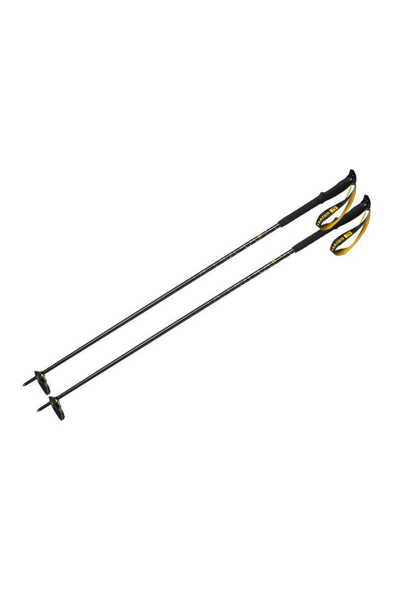 Kij narciarski Grivel Poloneses 125 cm czarny lekki i ergonomiczny