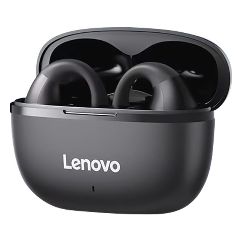 Słuchawki Lenovo TC3403 TWS nauszniki z klipsem ENC Bluetooth 5.3 (czarne)