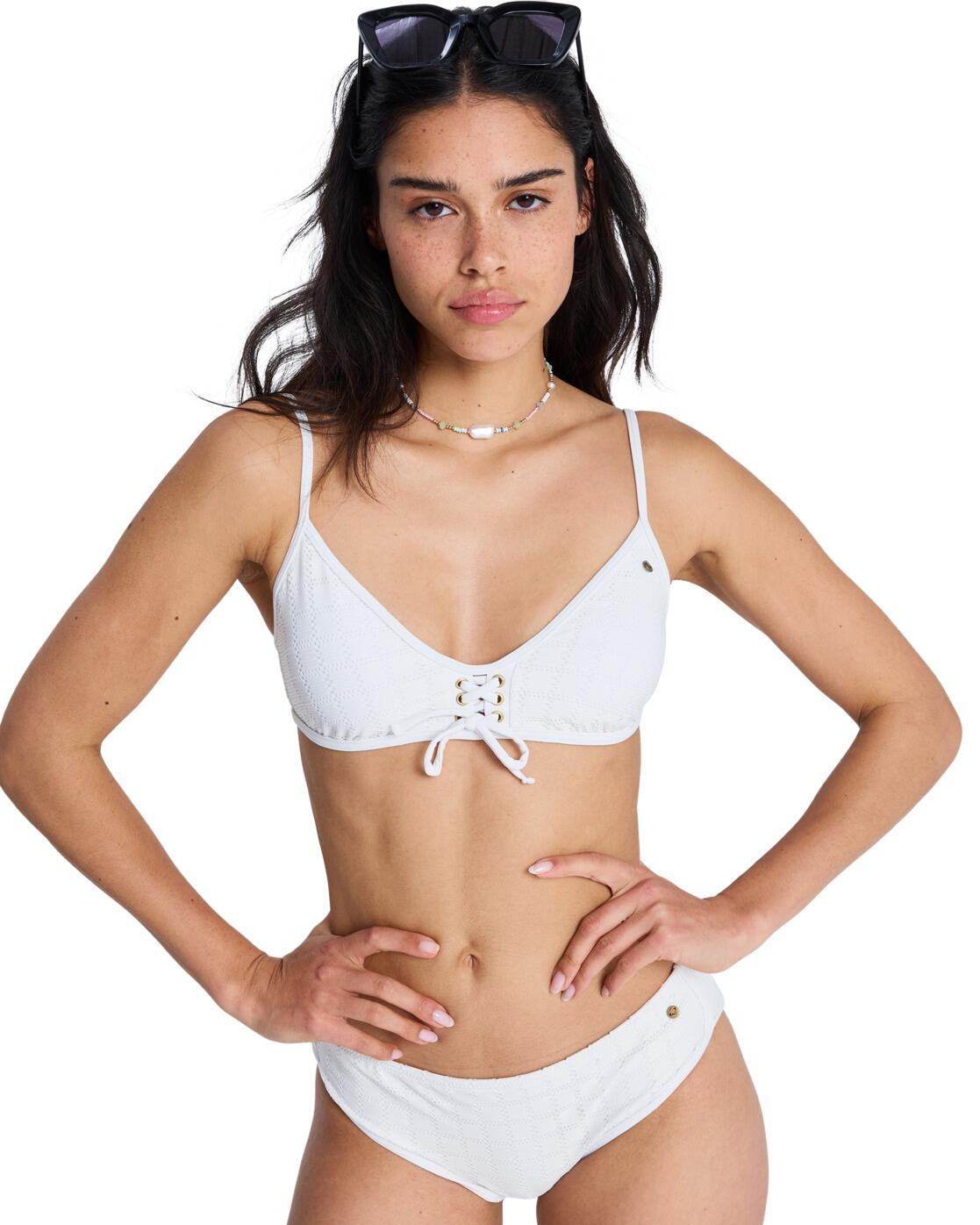 Stanik bikini typu bralette dla Kobiety ROXY ISLAND Biały