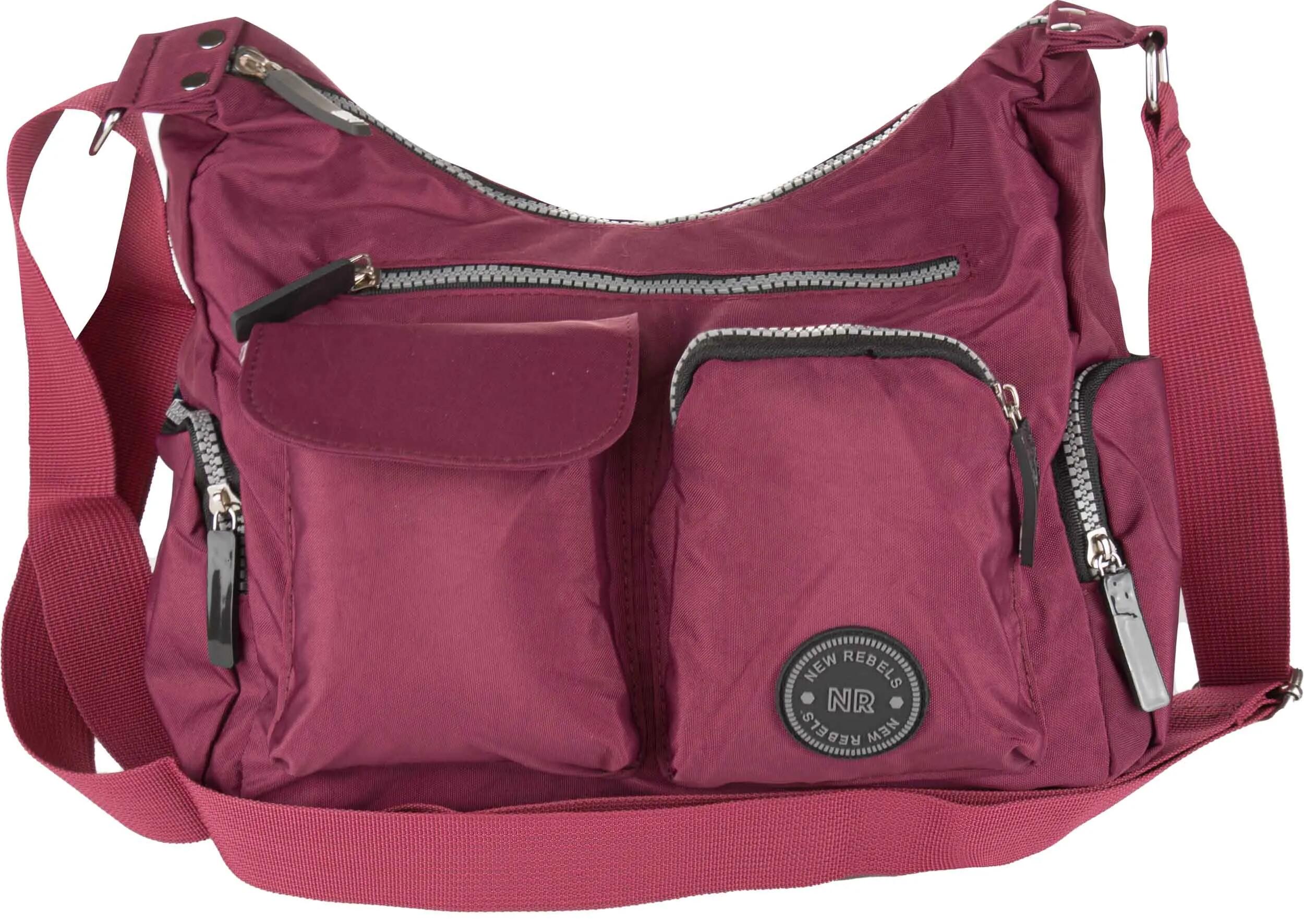 Burgundowa torba na ramię New Rebels Crincle Topzin