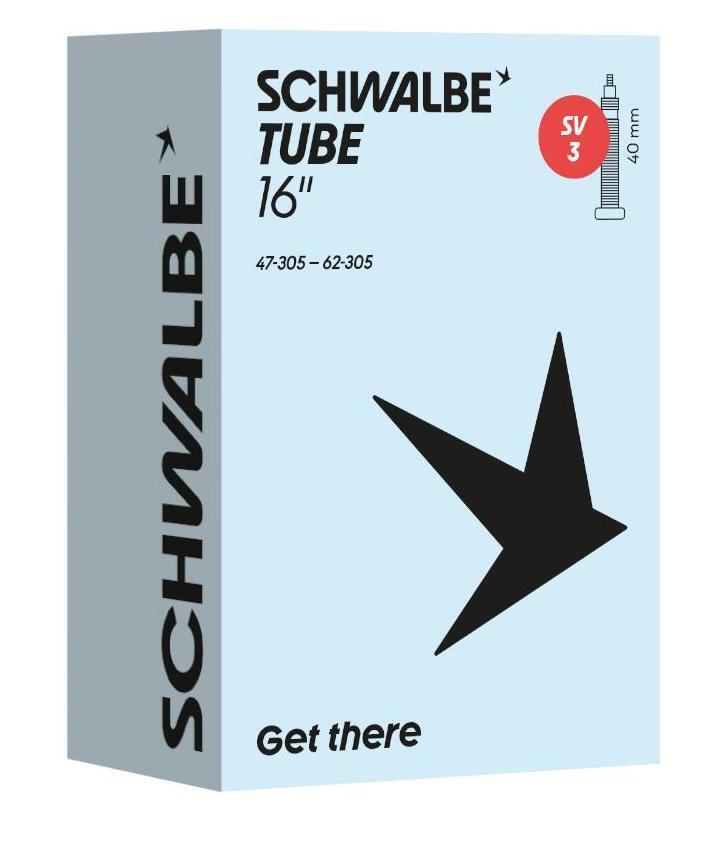 Schwalbe SV3 dętka 47/62-305 (16 inch) zawór Presta 40 mm