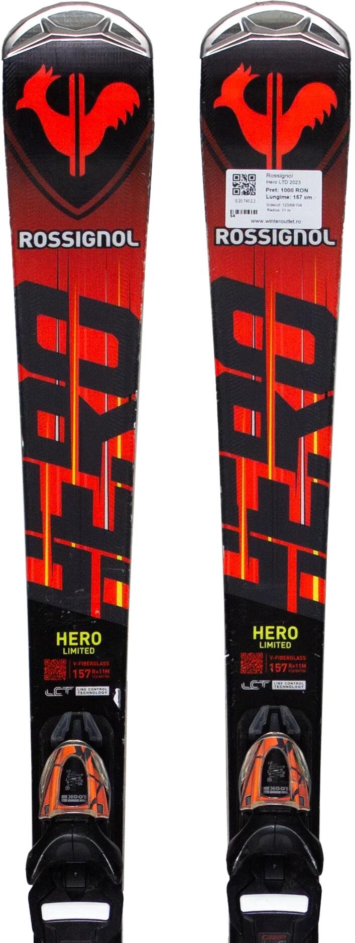 Second Life- Narty ROSSIGNOL Hero LTD 2023, 157 cm- Stan dobry