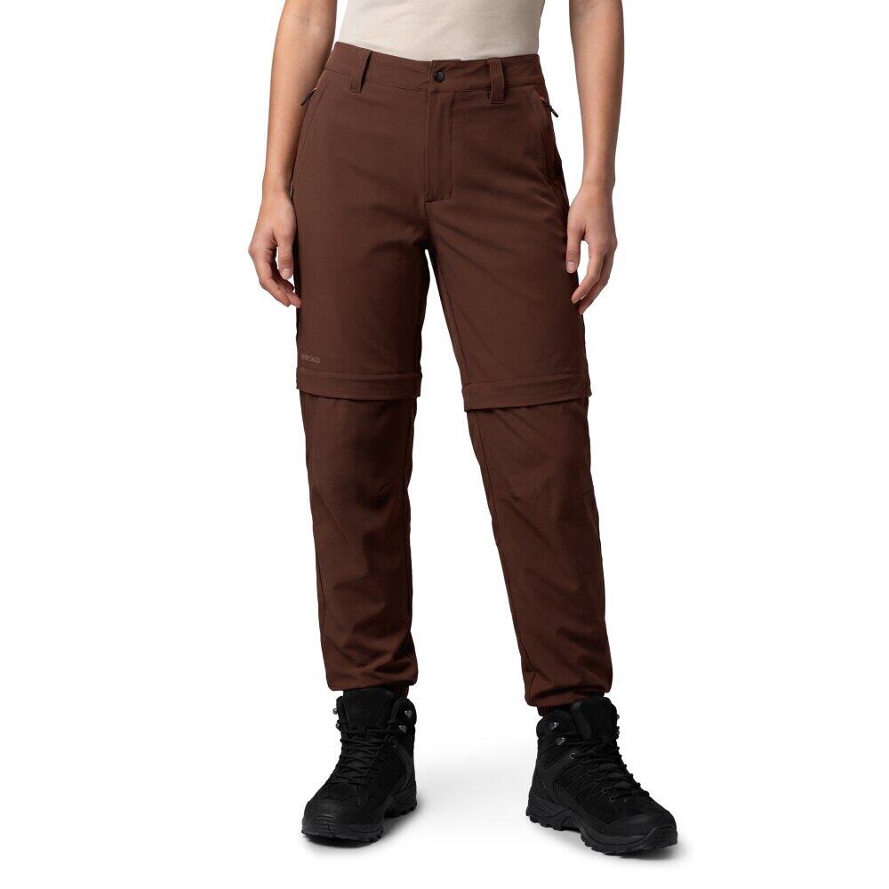 Damskie spodnie trekkingowe z odpinanymi nogawkami Siroko Mistral-W Brown