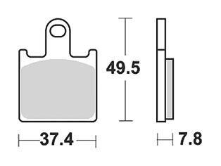 Klocki hamulcowe TRW MCB 789 SV z kompozytu metalowego