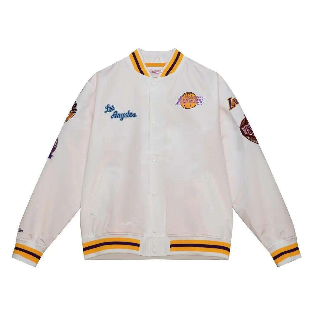 Lekka satynowa kurtka Los Angeles Lakers M&N City Collection